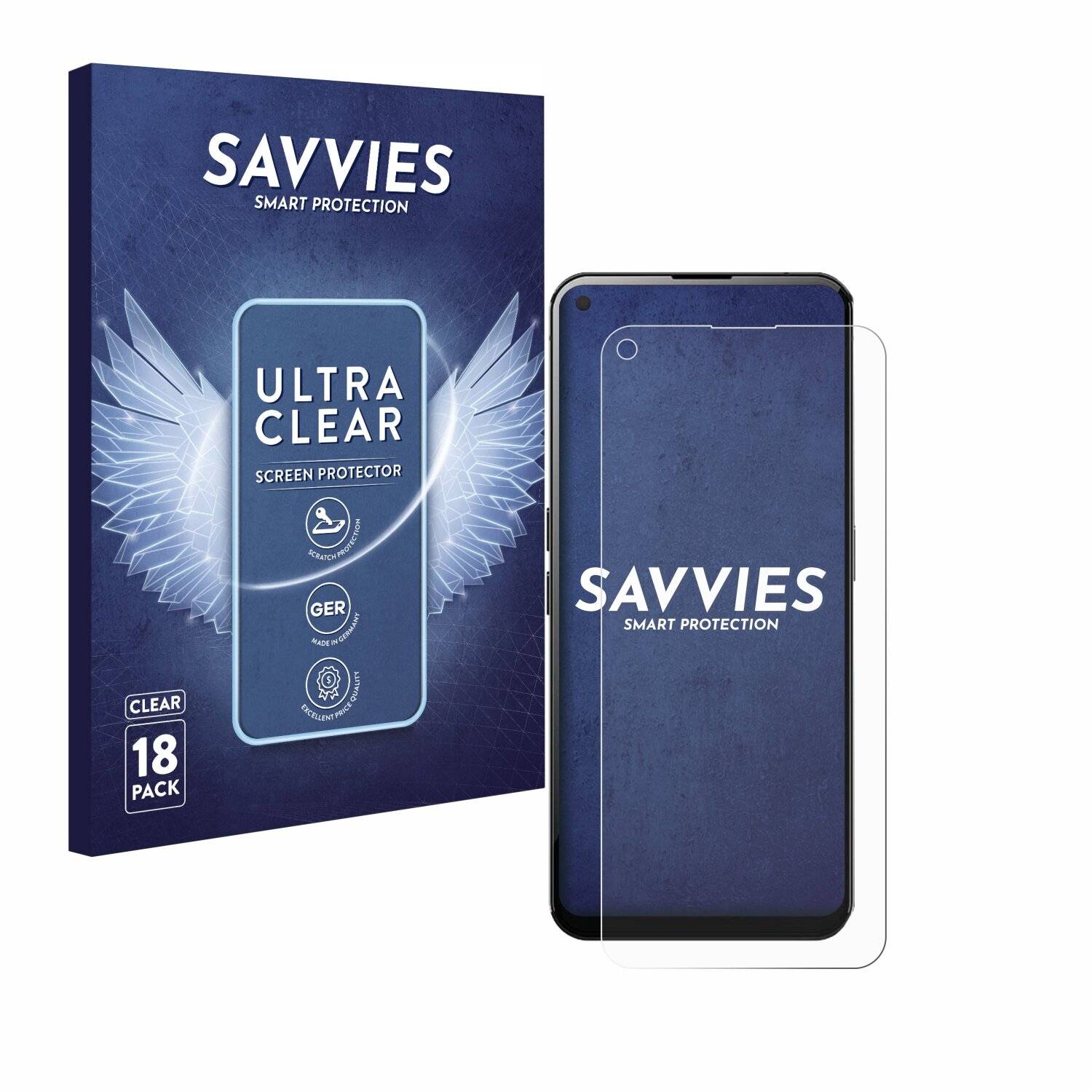 18x Savvies SU75 Displayschutzfolie für Unihertz