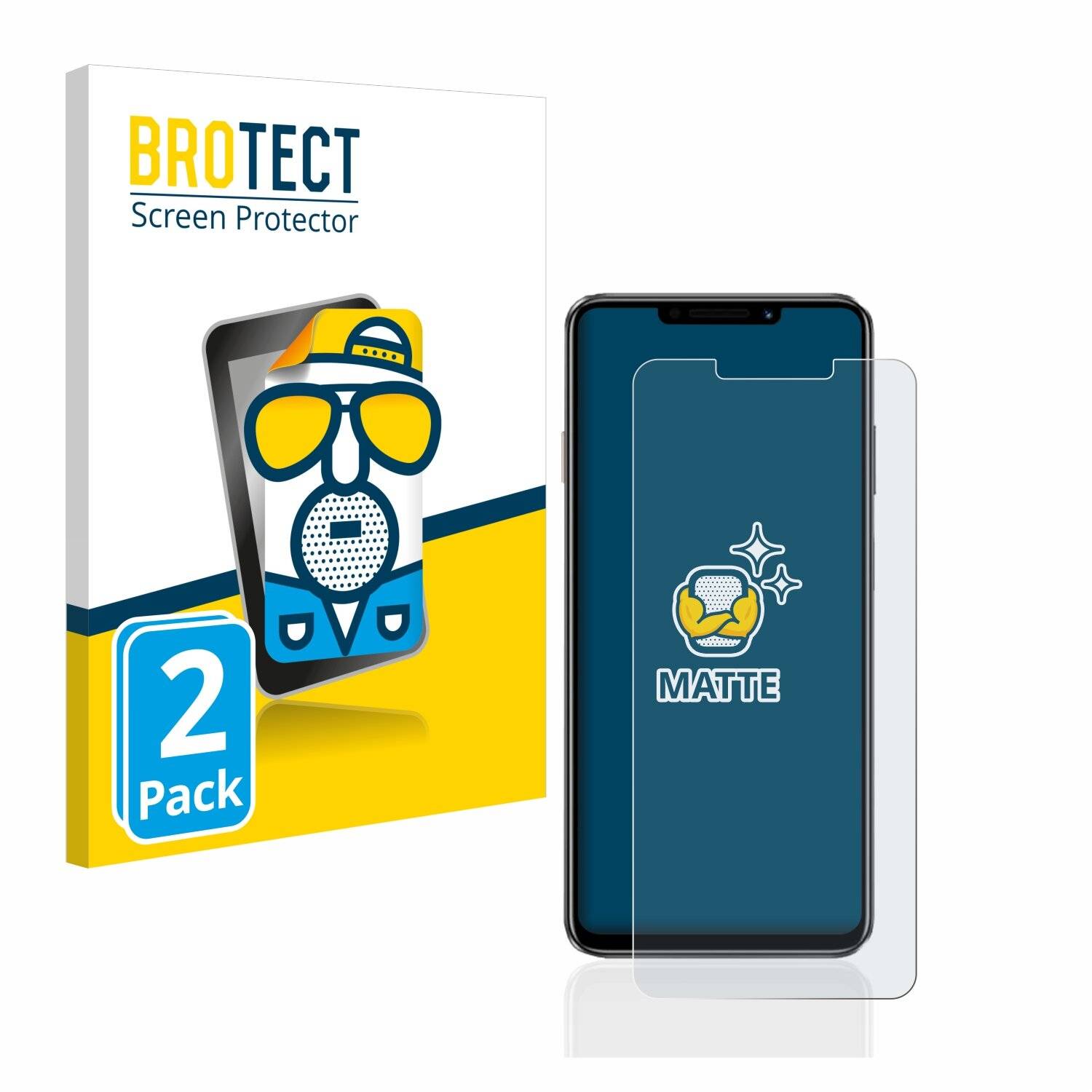2x BROTECT Matte Displayschutzfolie für Huawei nova Y91 - Entspiegelt,