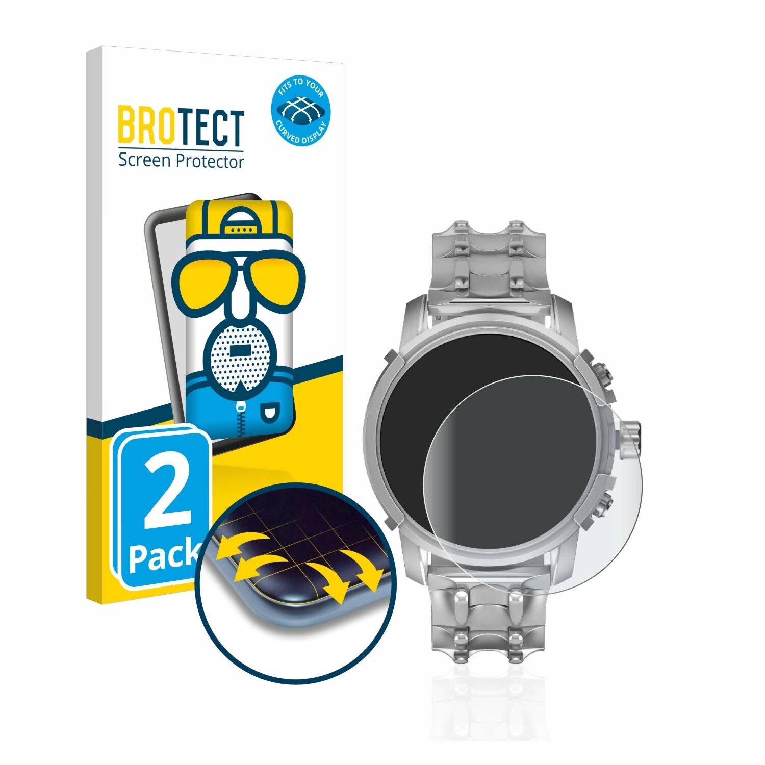 2x BROTECT Flex Matte Full-Cover Displayschutzfolie für Diesel Griffed (45,5