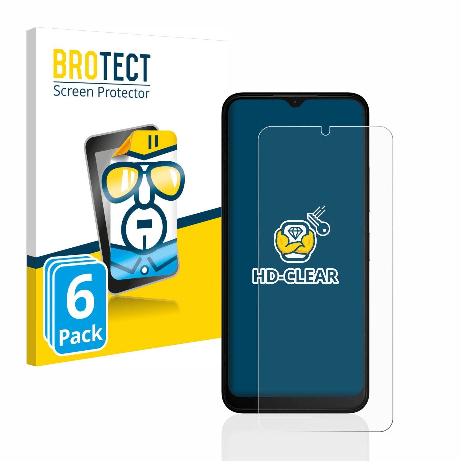 6x BROTECT HD-Clear Displayschutzfolie für Nokia