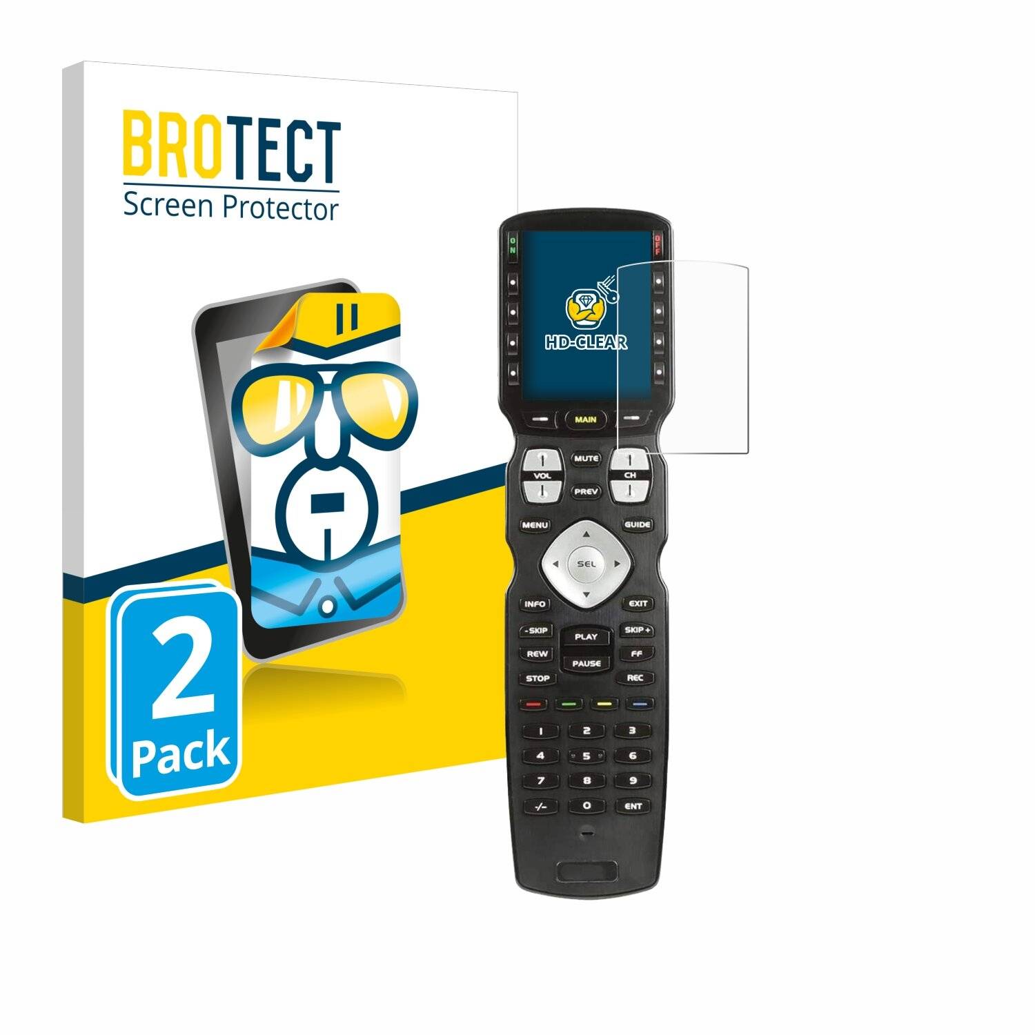 2x BROTECT HD-Clear Displayschutzfolie für URC Universal Remote