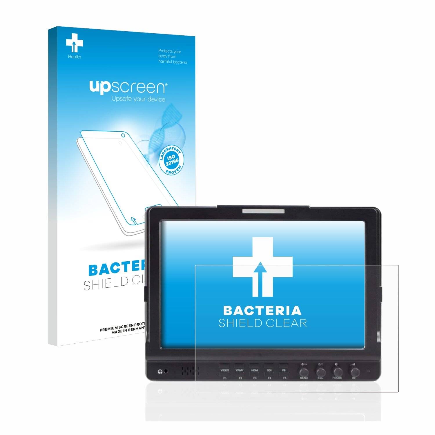 upscreen Bacteria Shield Clear Premium Antibakterielle Displayschutzfolie für Feelworld 10,1