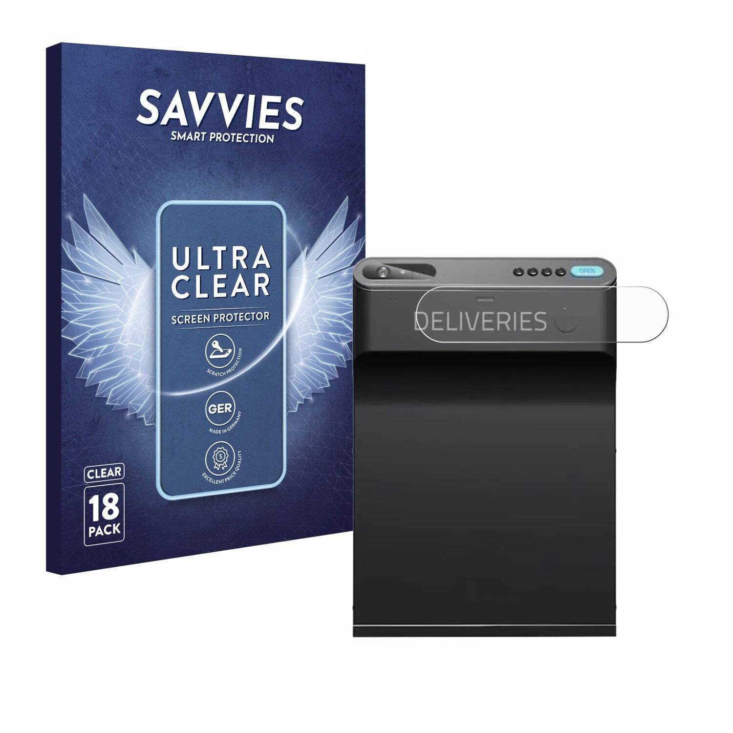 18x Savvies SU75 Displayschutzfolie für eufy