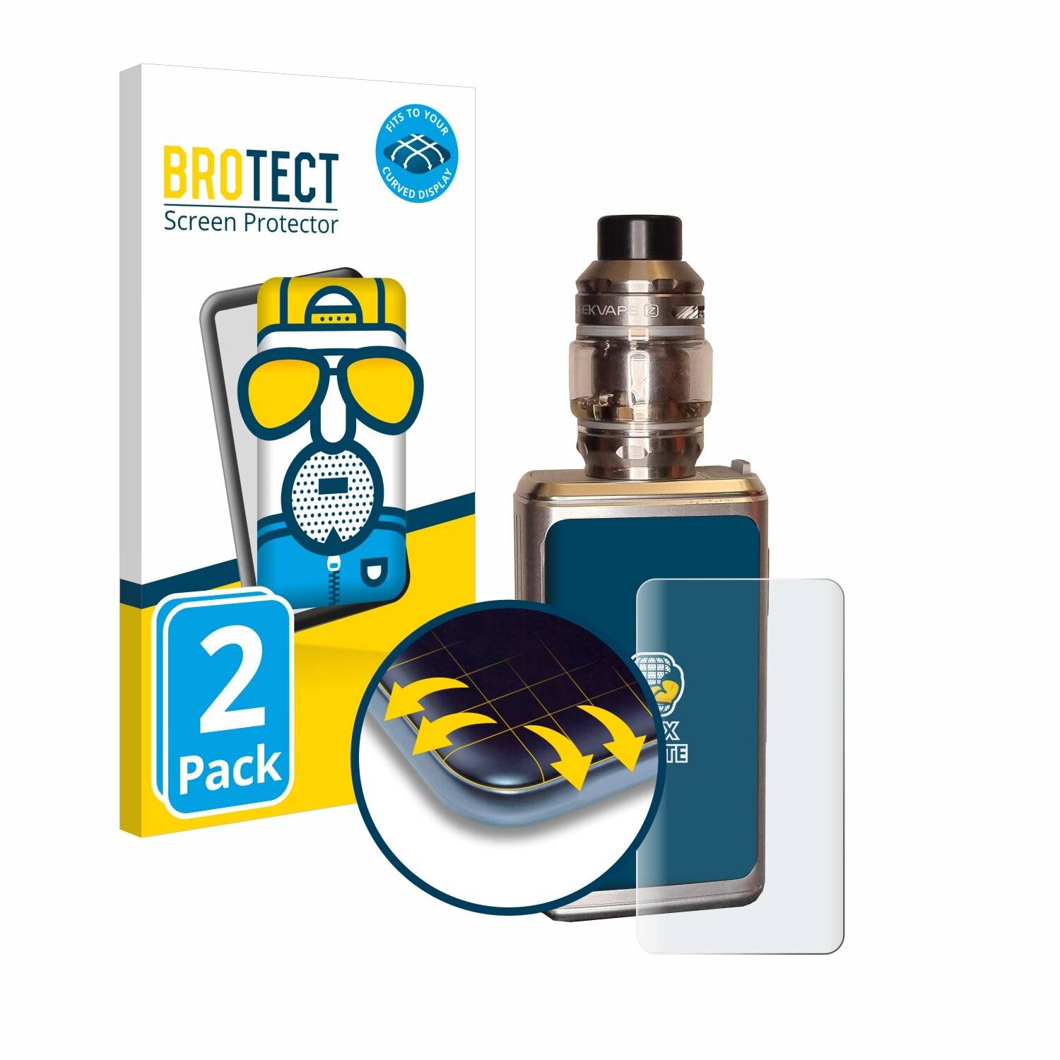 2x BROTECT Flex Matte Full-Cover Displayschutzfolie für GeekVape