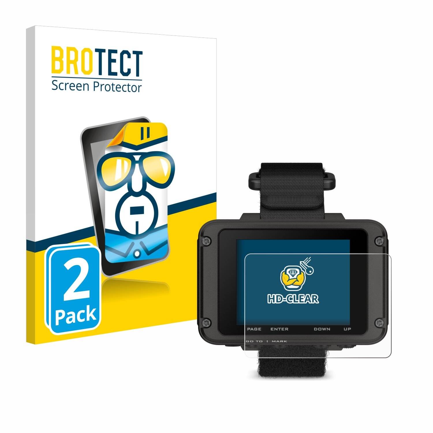2x BROTECT HD-Clear Displayschutzfolie für Garmin Foretrex