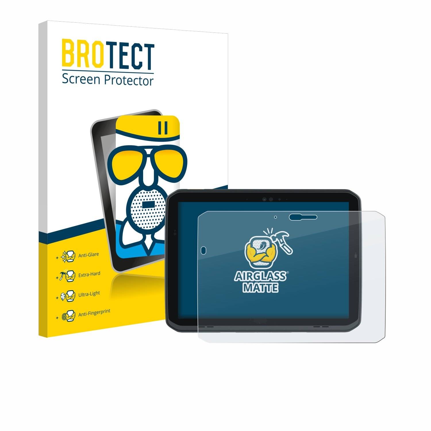 BROTECT AirGlass Matte Schutzglas Folie für Zebra