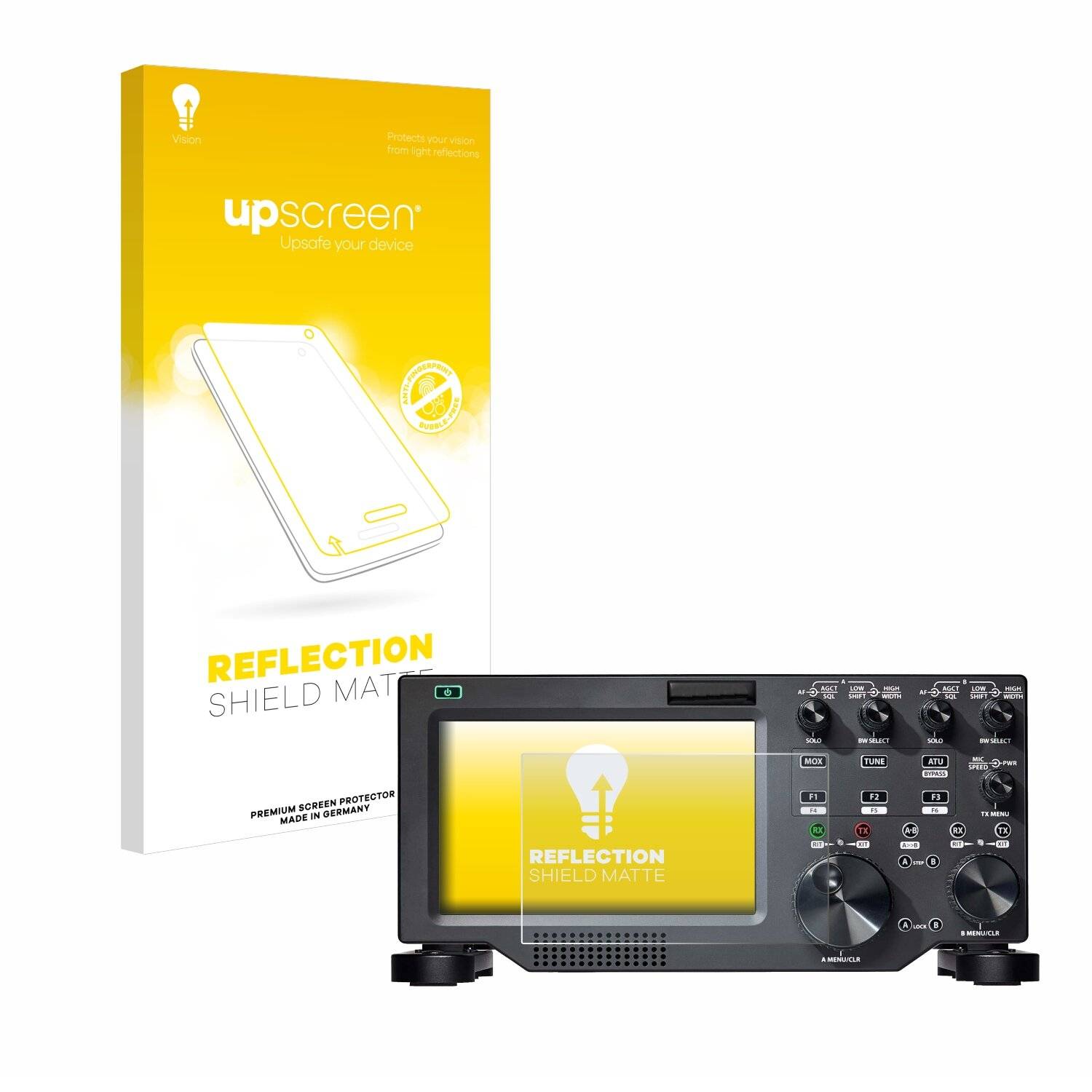 upscreen Reflection Shield Matte Premium Displayschutzfolie für FlexRadio Maestro Control