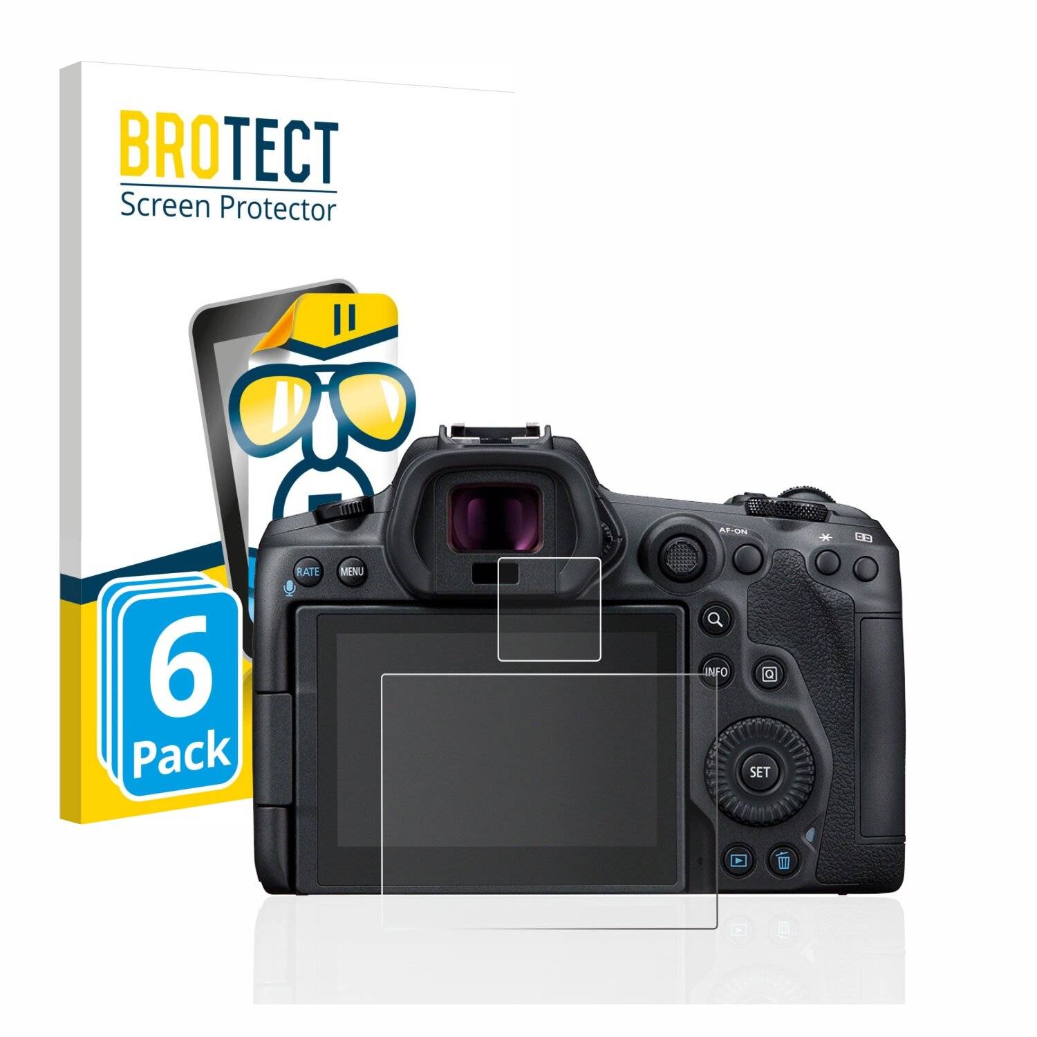 6x BROTECT HD-Clear Displayschutzfolie für Canon EOS
