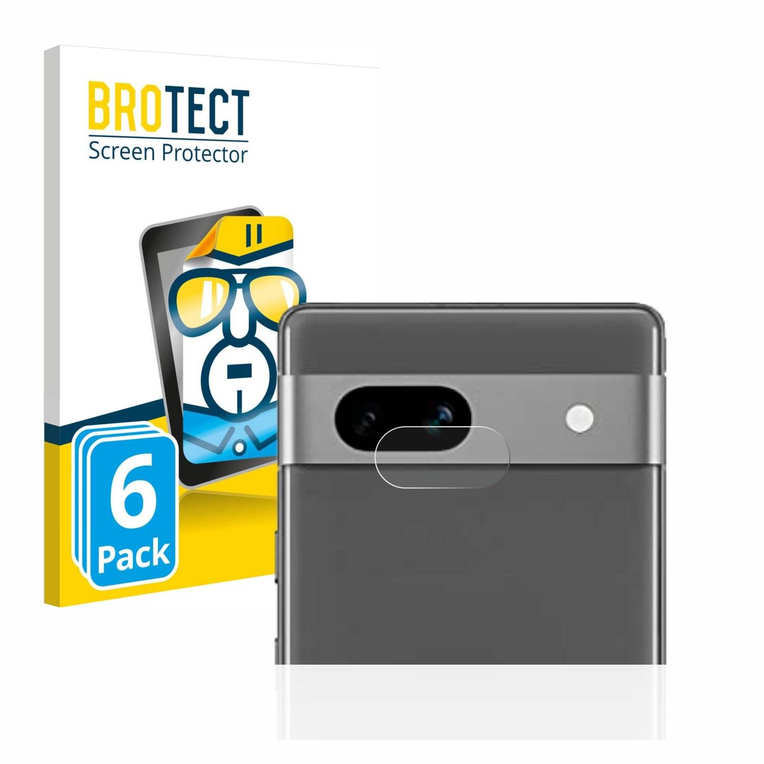 6x BROTECT HD-Clear Displayschutzfolie für Google Pixel 7a (NUR
