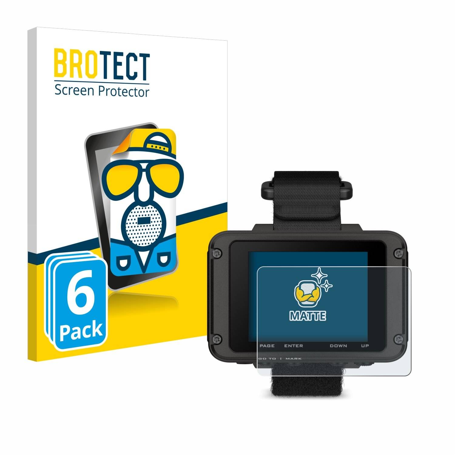6x BROTECT Matte Displayschutzfolie für Garmin Foretrex 801 - Entspiegelt,