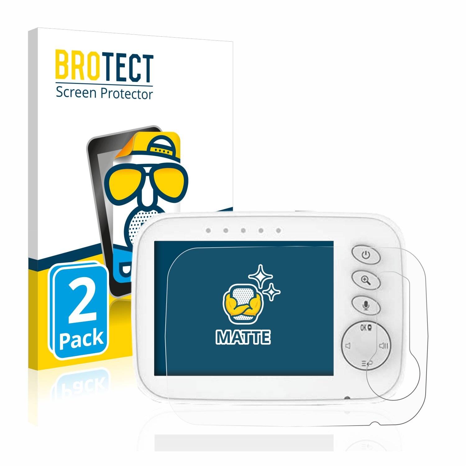 2x BROTECT Matte Displayschutzfolie für Nwouiiay YK002015it - Entspiegelt,