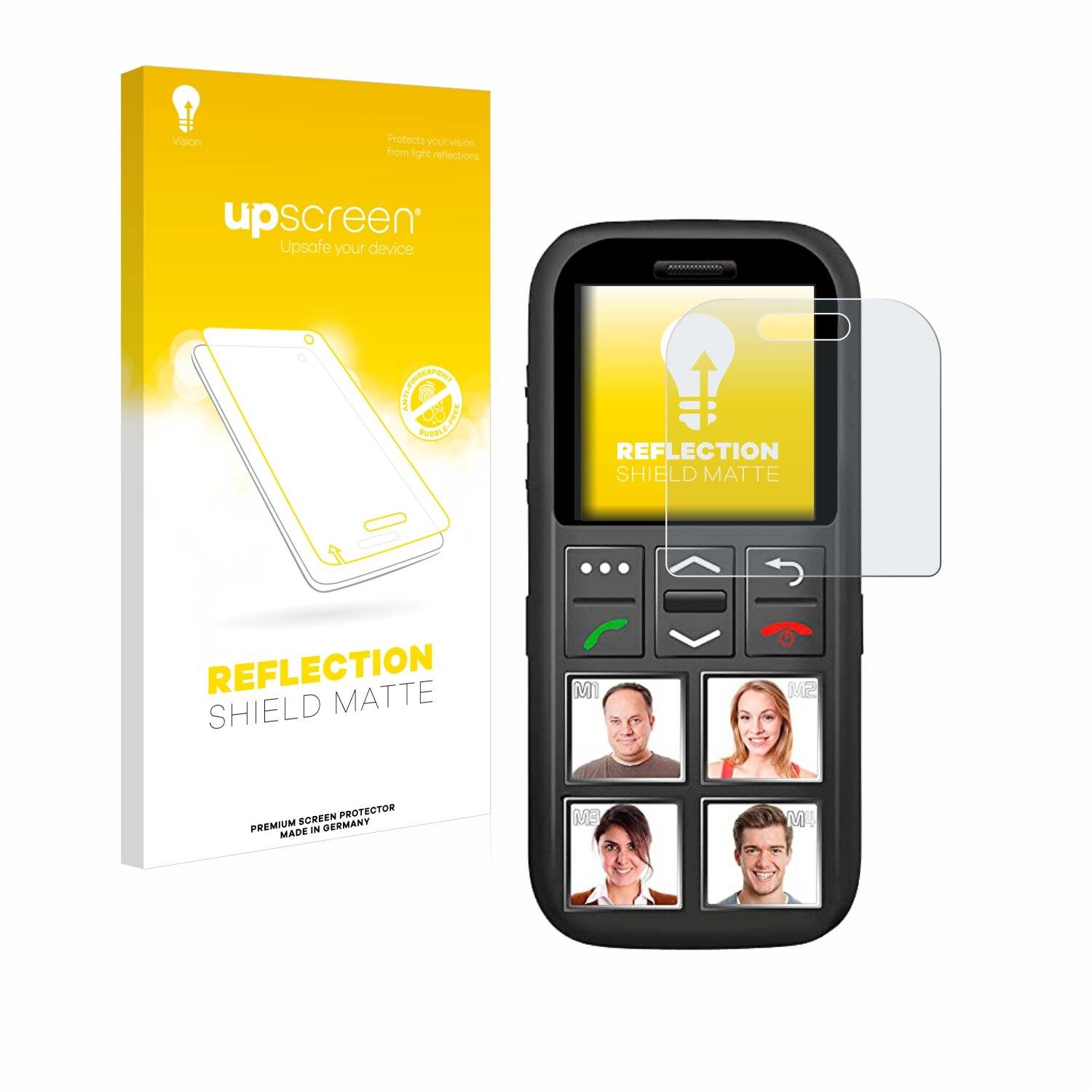 upscreen Reflection Shield Matte Premium Displayschutzfolie für Simvalley Mobile