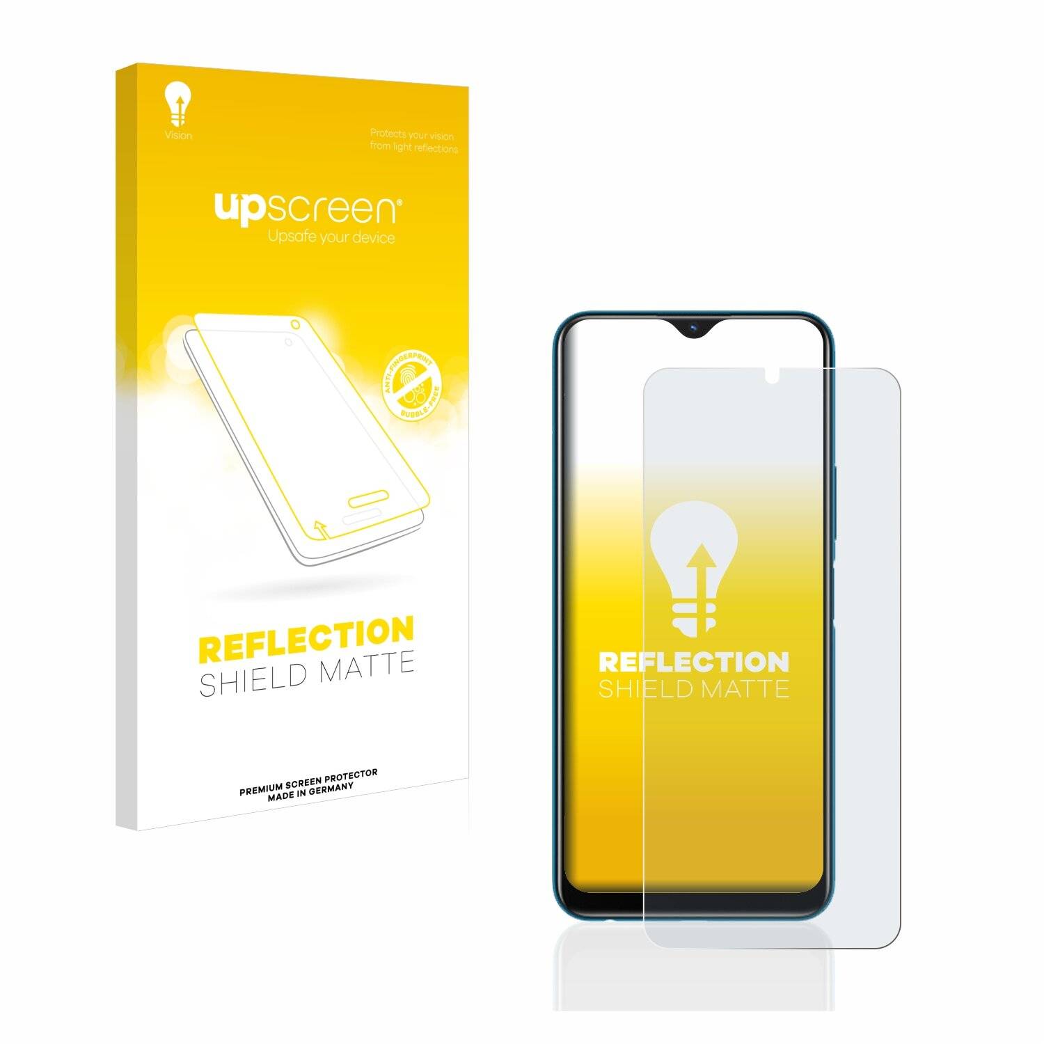 upscreen Reflection Shield Matte Premium Displayschutzfolie für Vivo Y12s