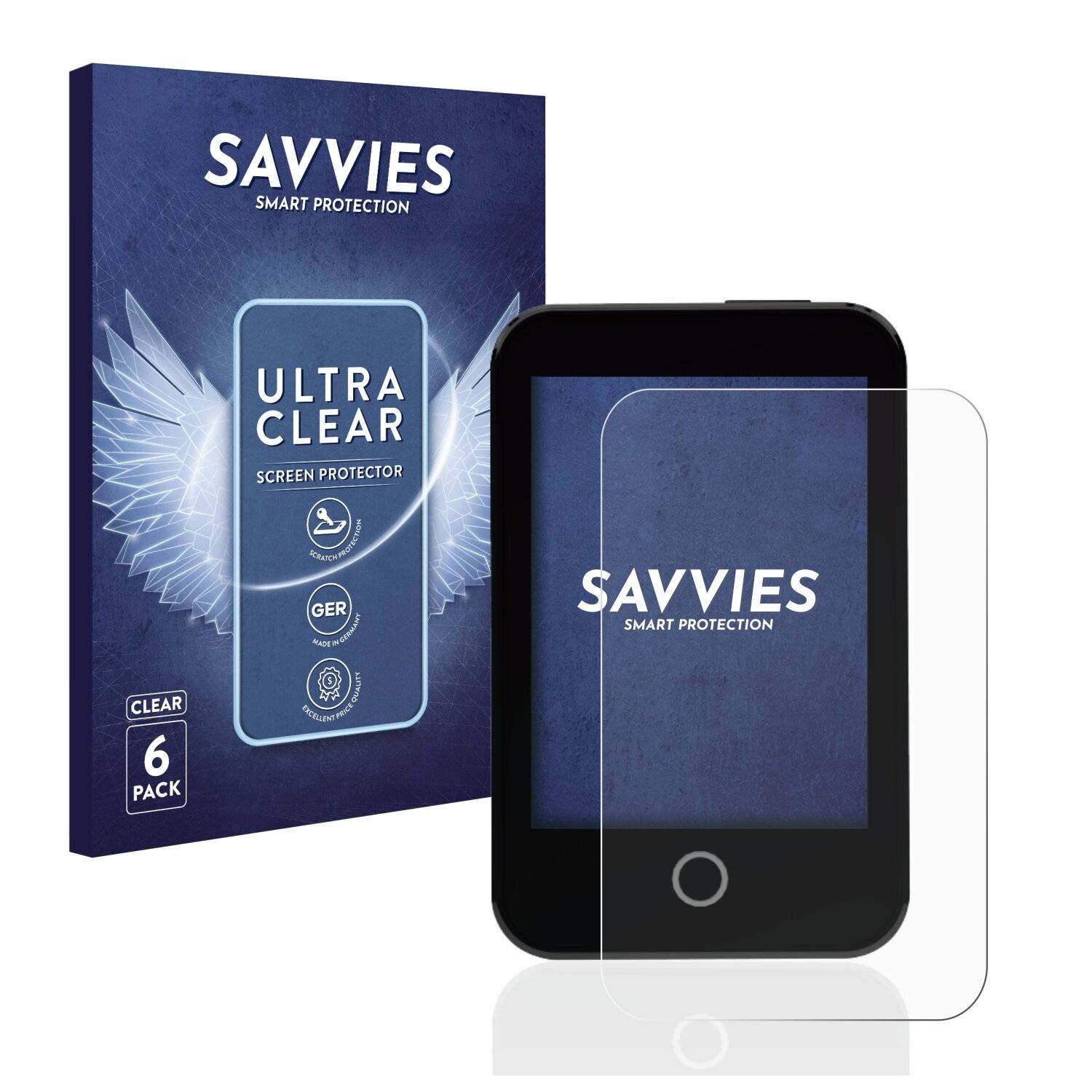 6x Savvies SU75 Displayschutzfolie für Medtrum Touchcare