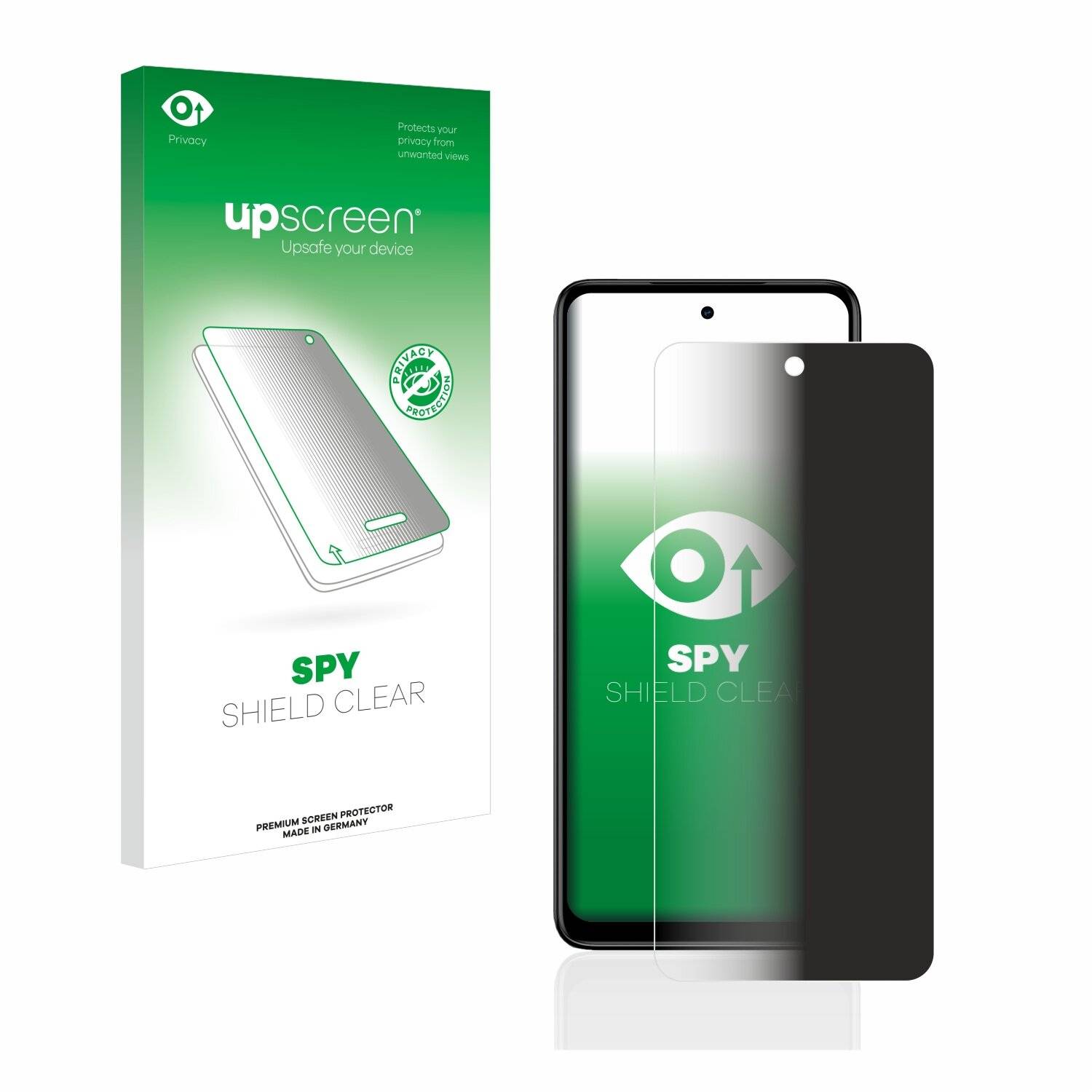 upscreen Spy Shield Clear Premium Blickschutzfolie für Motorola Moto G Power