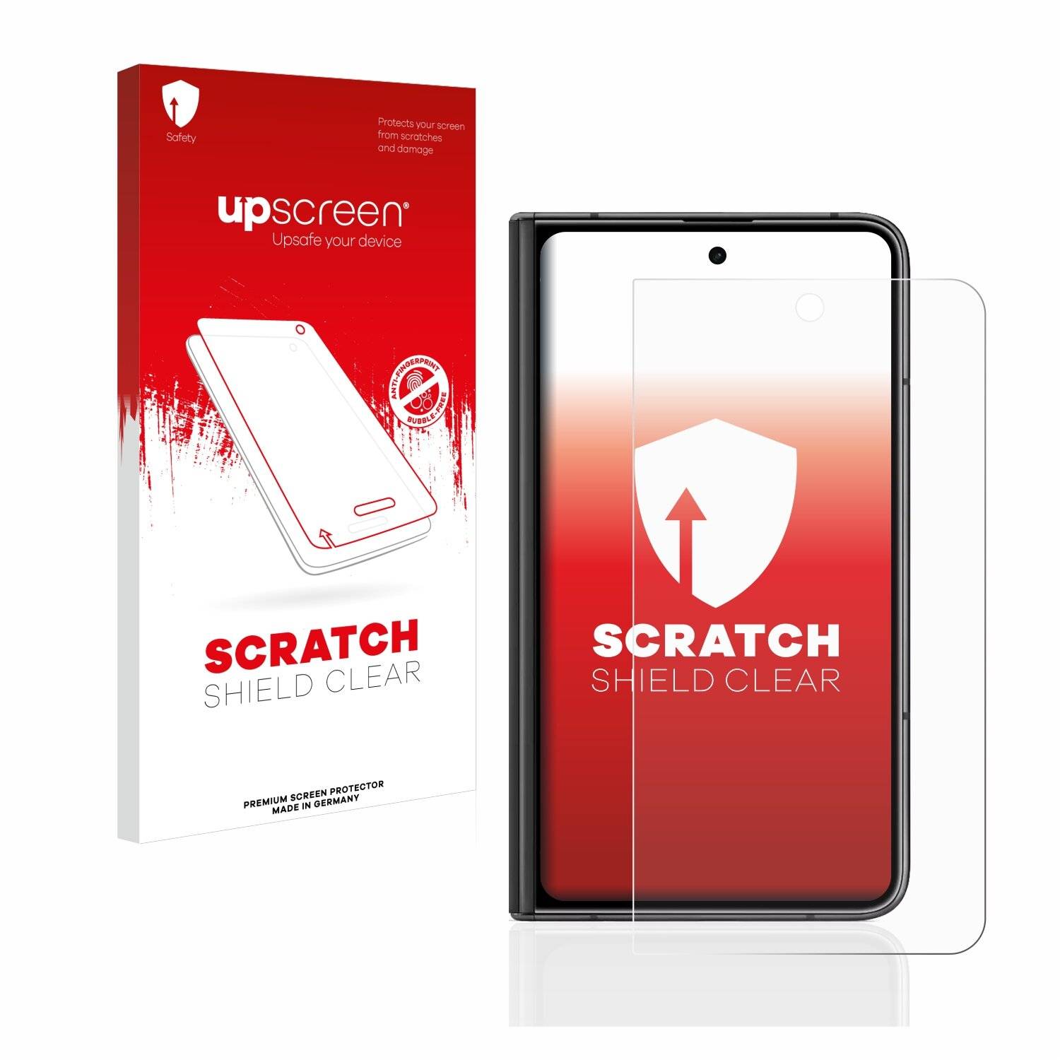 upscreen Scratch Shield Clear Premium Displayschutzfolie für Google Pixel Fold (Äußeres