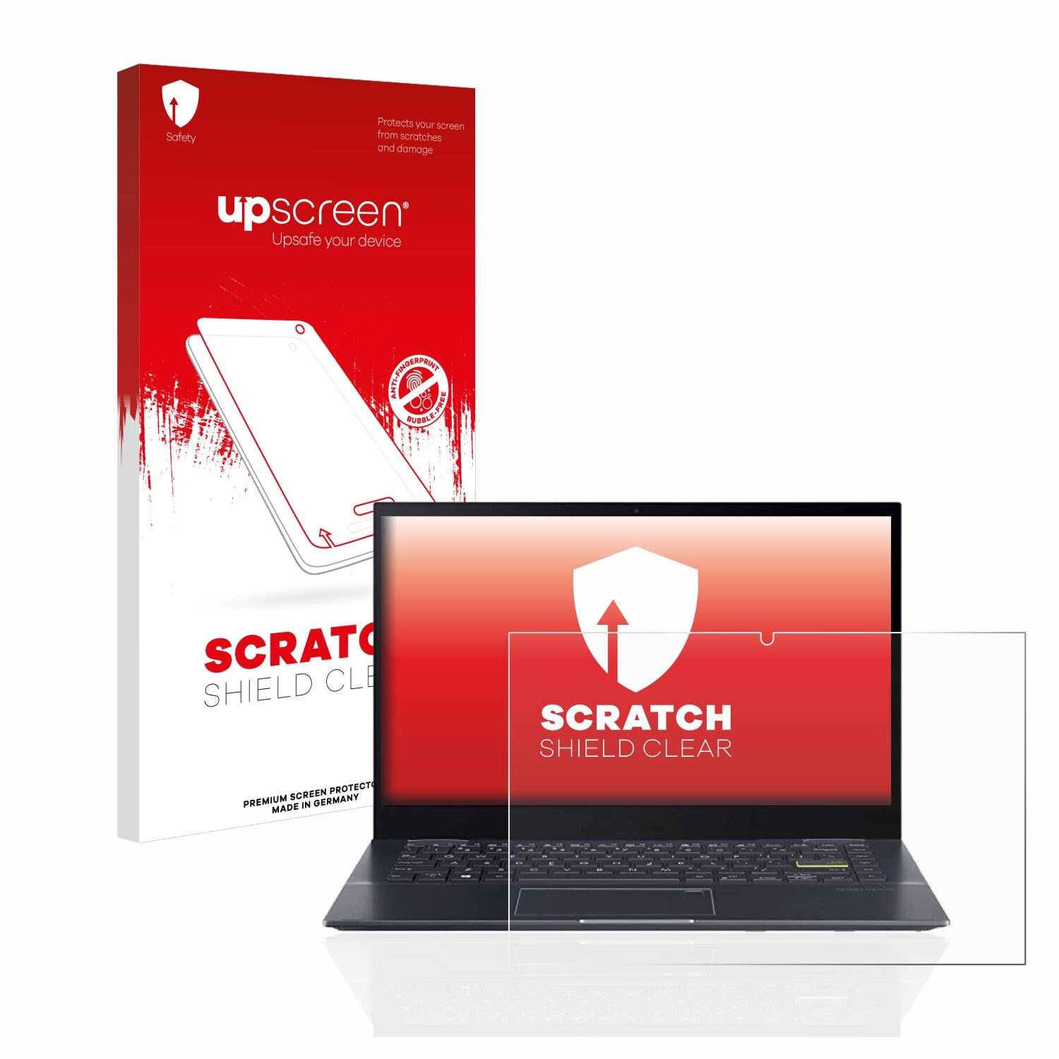 upscreen Scratch Shield Clear Premium Displayschutzfolie für Asus VivoBook Flip 14