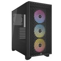 CORSAIR 3000D RGB AIRFLOW - Mid tower - E-ATX - Seitenteil mit Fenster (gehärtetes Glas)