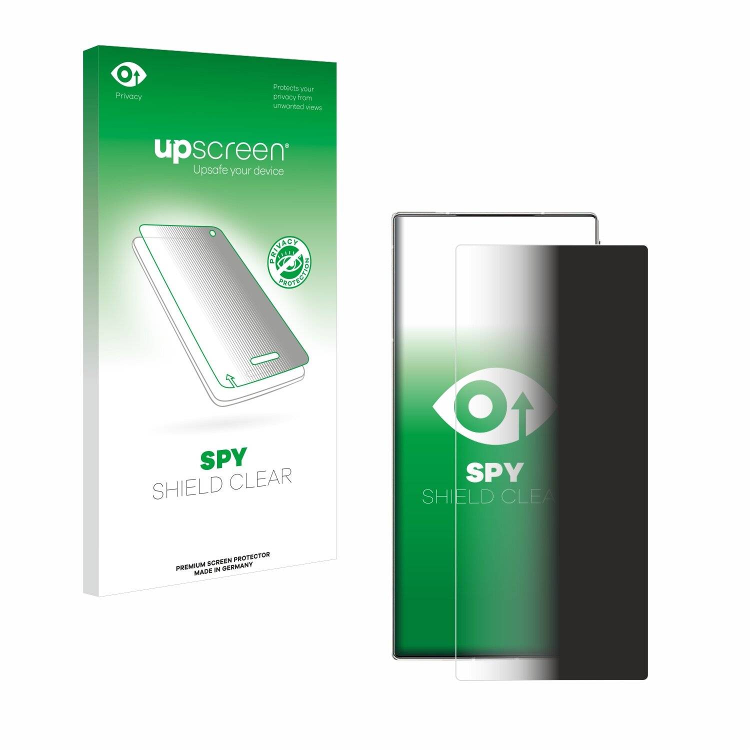 upscreen Spy Shield Clear Premium Blickschutzfolie für ZTE Nubia Z50