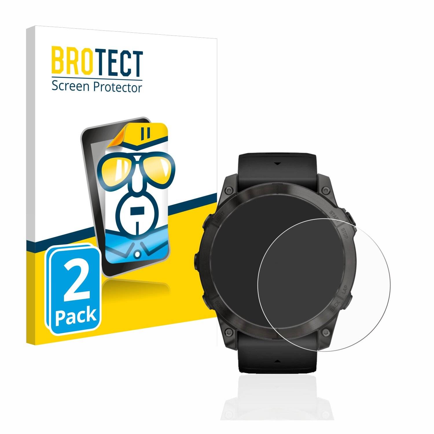 2x BROTECT HD-Clear Displayschutzfolie für Garmin Epix Pro (Gen 2) (51