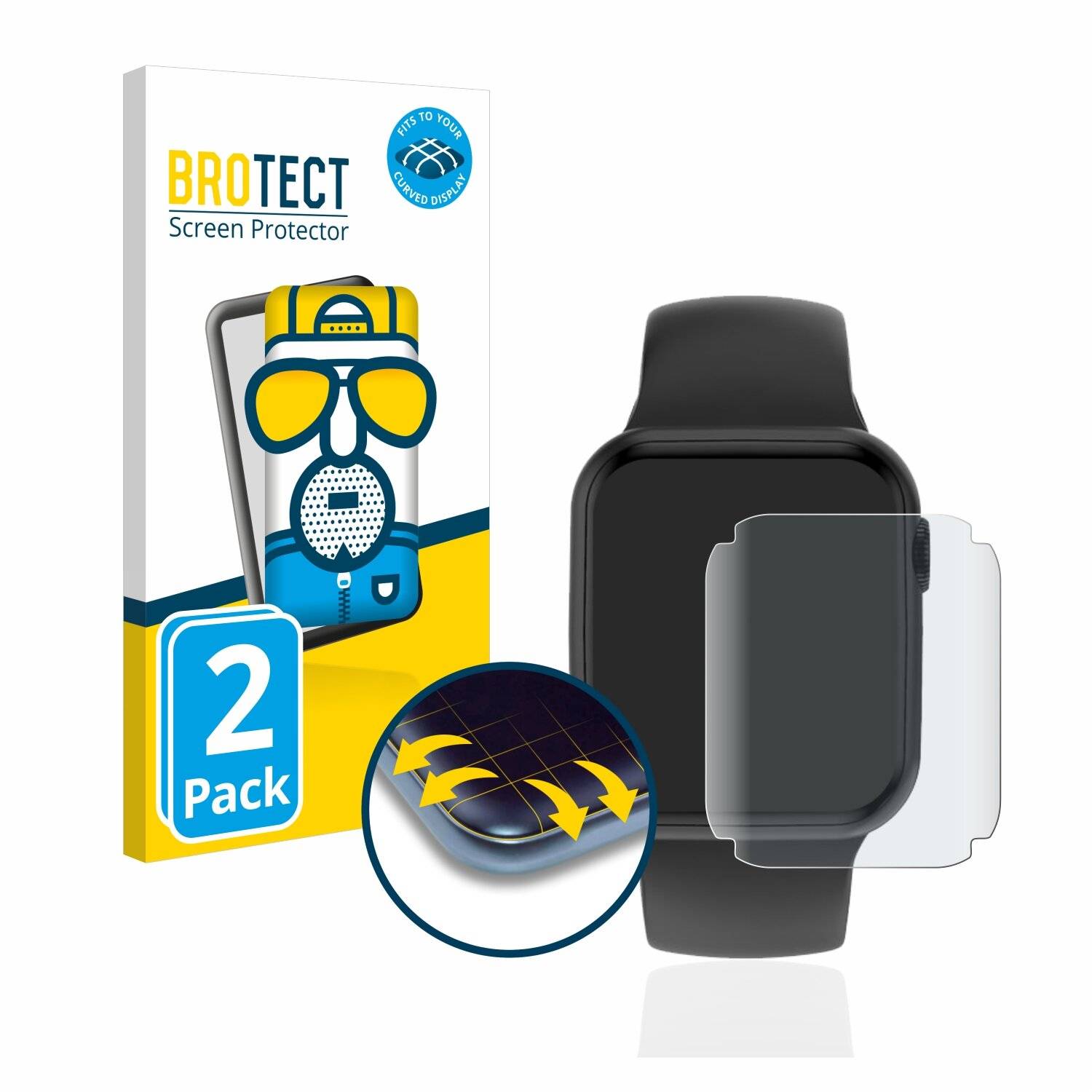 2x BROTECT Flex Matte Full-Cover Displayschutzfolie für Vieta Pro #Focus