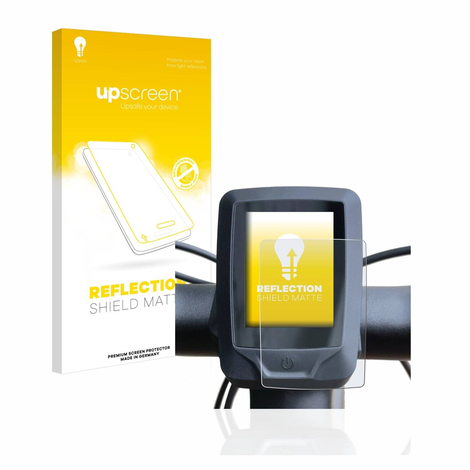 upscreen Reflection Shield Matte Premium Displayschutzfolie für Specialized turbo vado 4.0