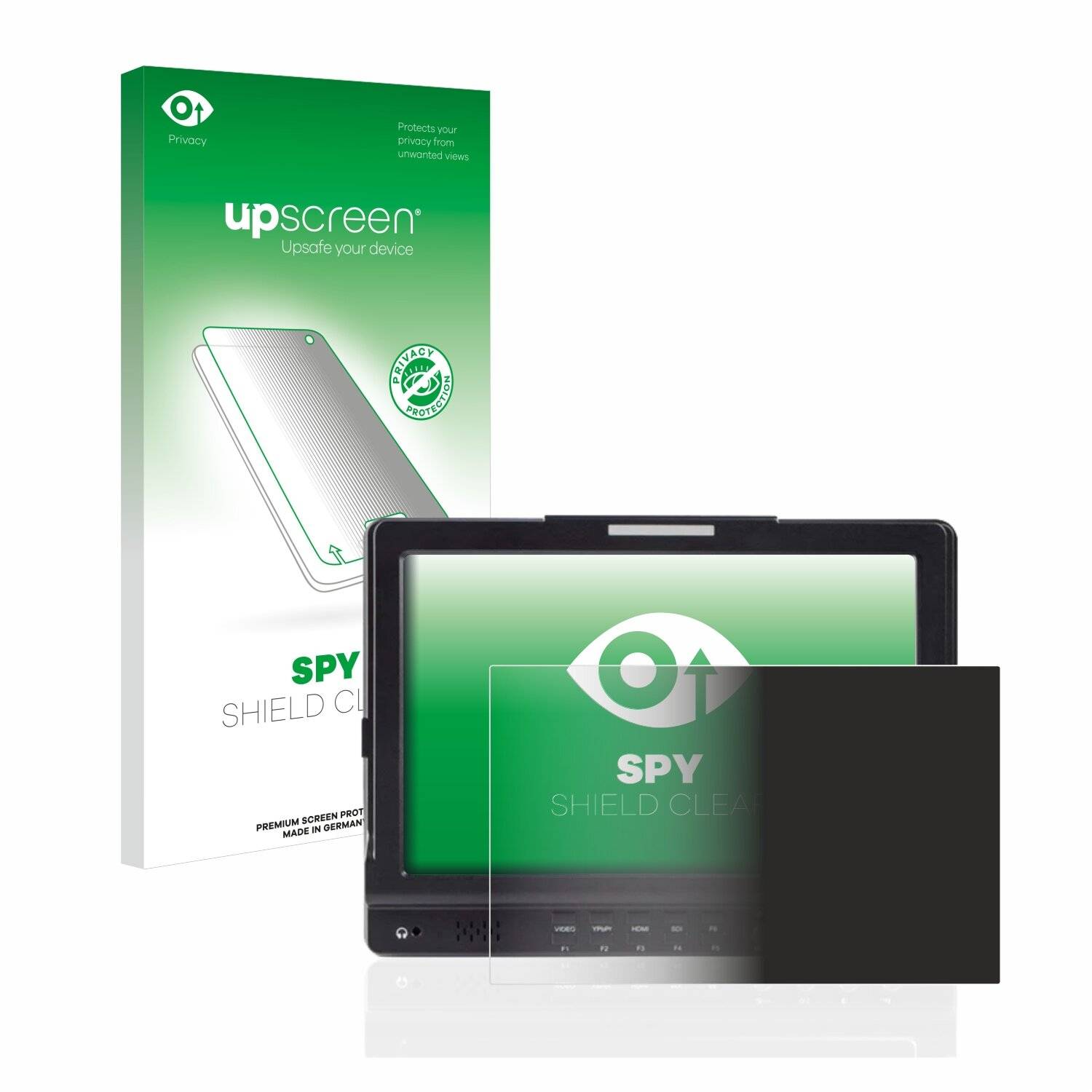 upscreen Spy Shield Clear Premium Blickschutzfolie für Feelworld 10,1 Field Monitor
