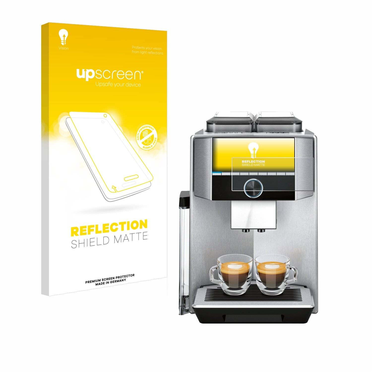 upscreen Reflection Shield Matte Premium Displayschutzfolie für Siemens EQ.9 plus connect