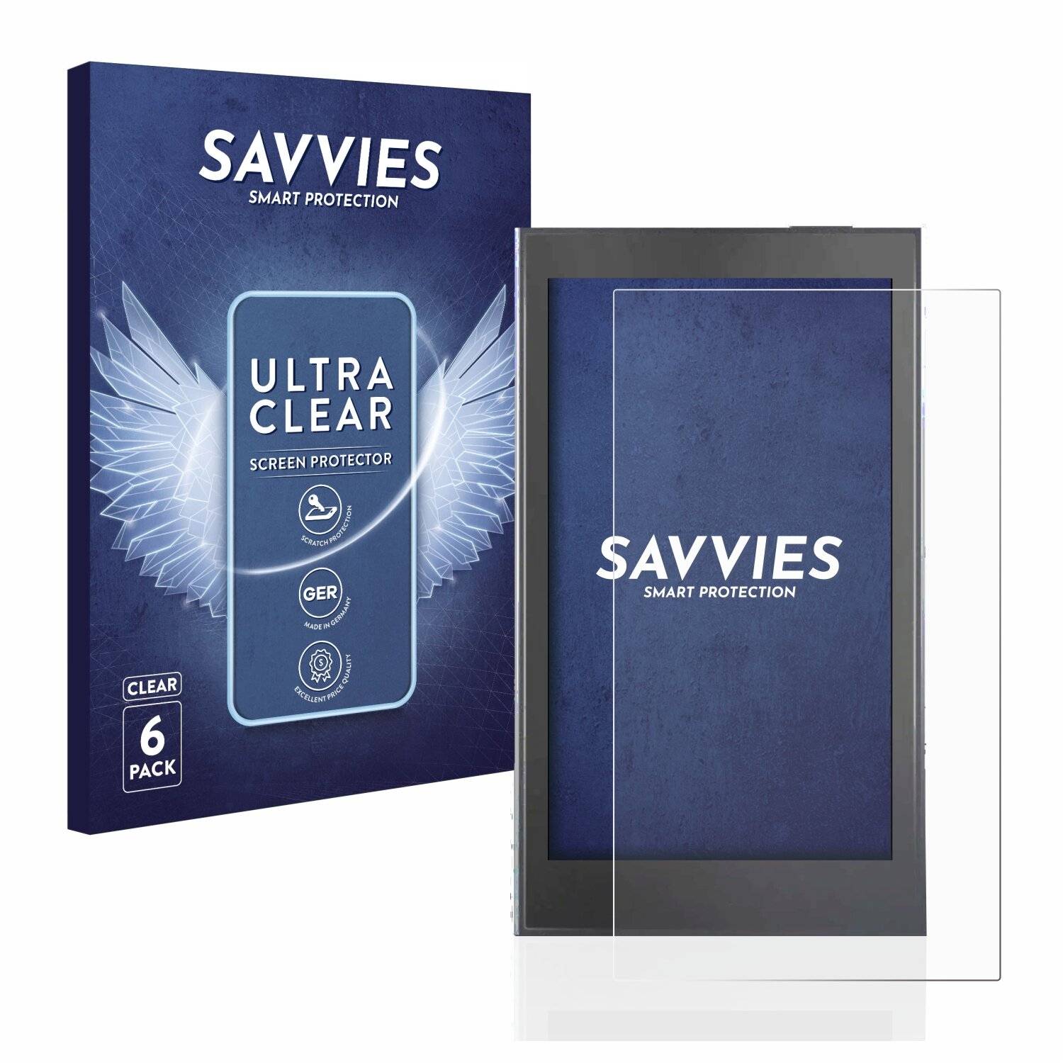 6x Savvies SU75 Displayschutzfolie für Keystone Essentials crypto