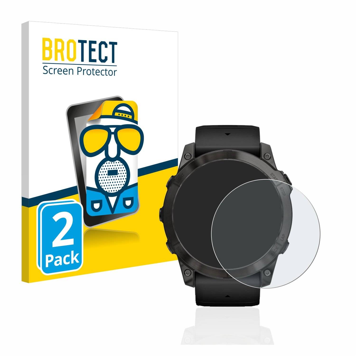 2x BROTECT Matte Displayschutzfolie für Garmin Epix Pro (Gen 2) (51 mm) - Entspiegelt,