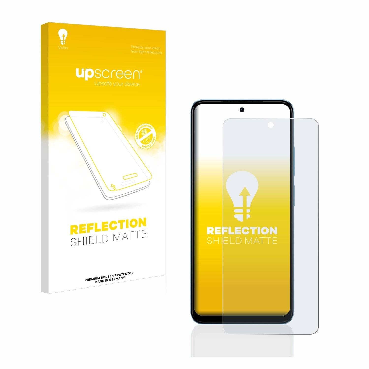 upscreen Reflection Shield Matte Premium Displayschutzfolie für Xiaomi Redmi Note