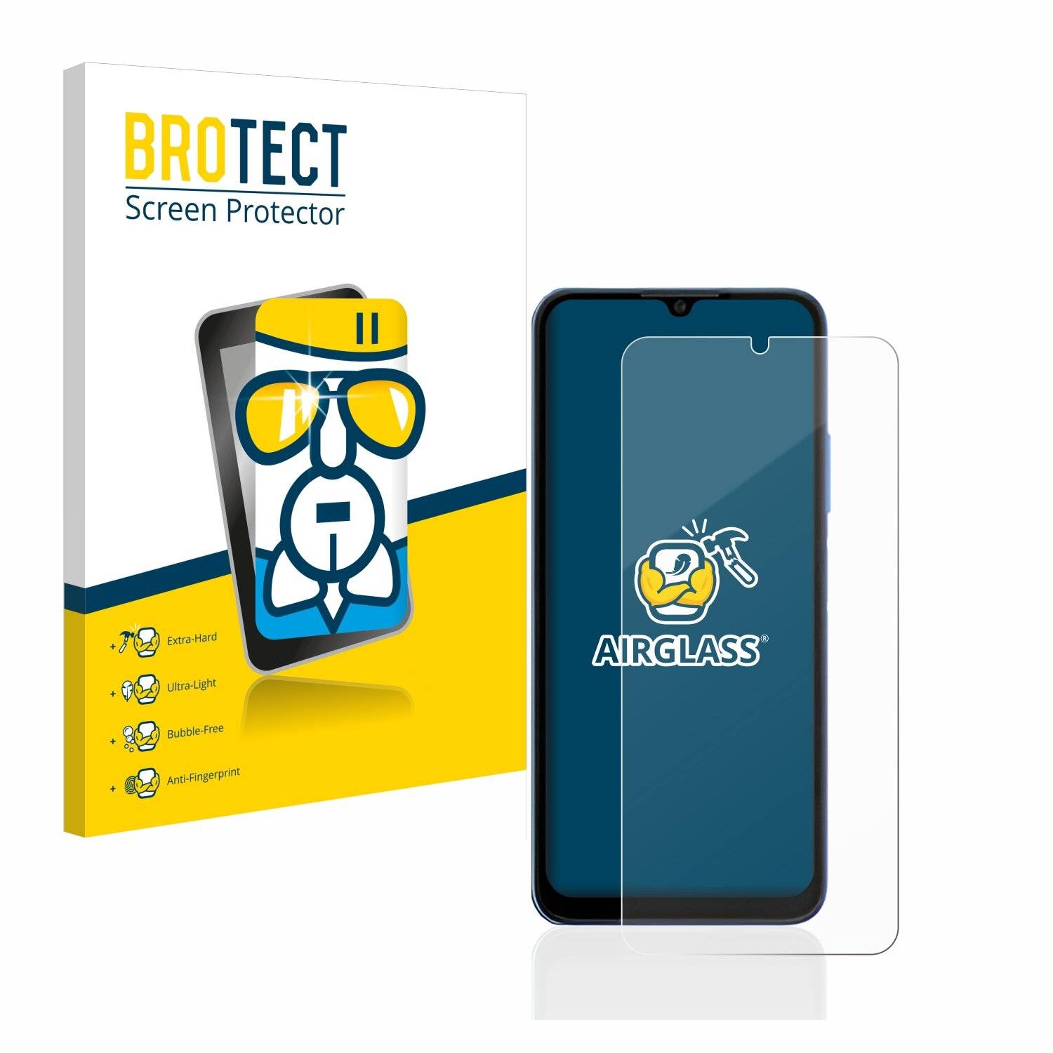 BROTECT AirGlass Schutzglas Folie für HTC Wildfire E3
