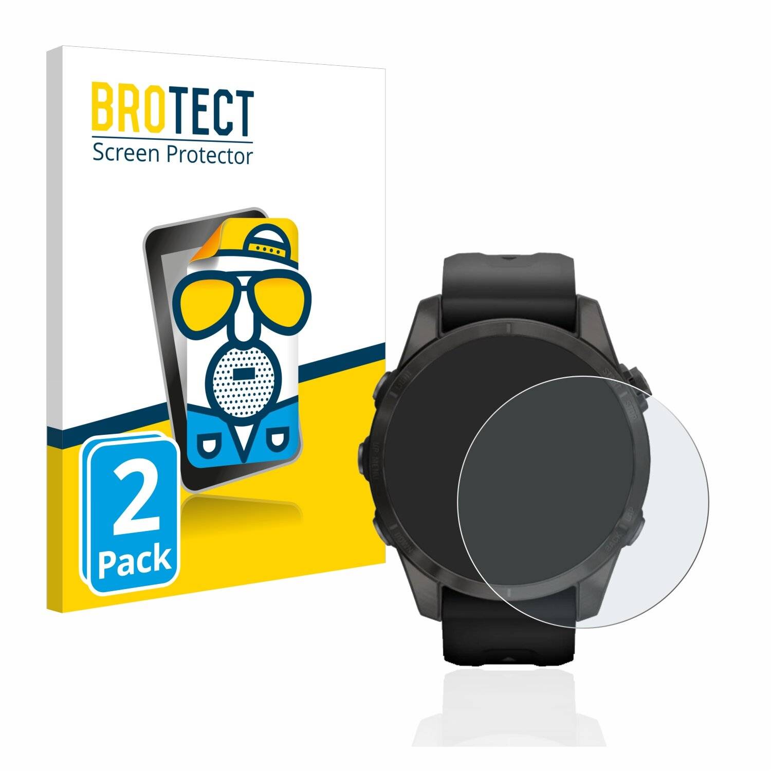 2x BROTECT Matte Displayschutzfolie für Garmin Epix Pro (Gen 2) (42 mm) - Entspiegelt,