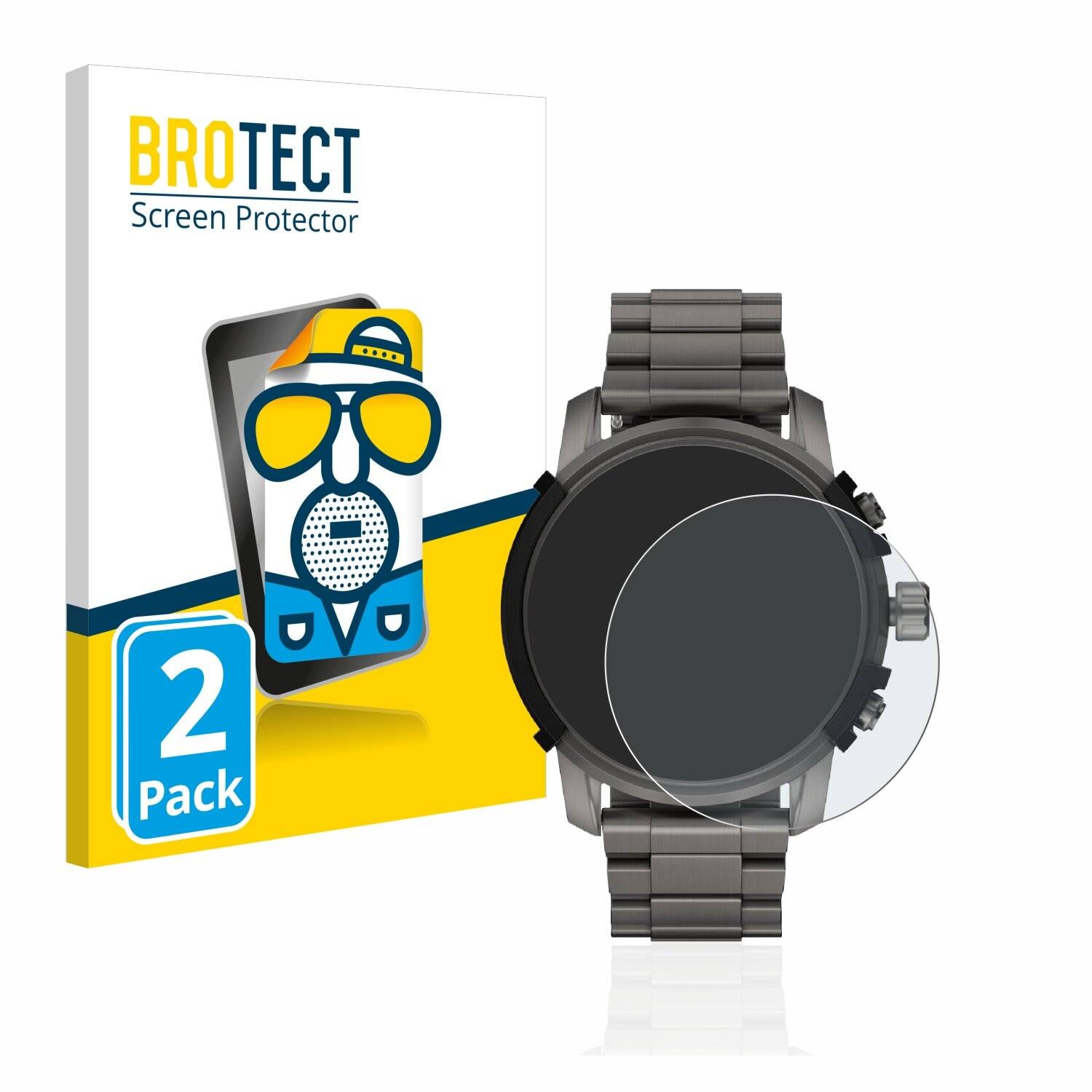 2x BROTECT Matte Displayschutzfolie für Diesel On DZT2042R (48 mm) - Entspiegelt,