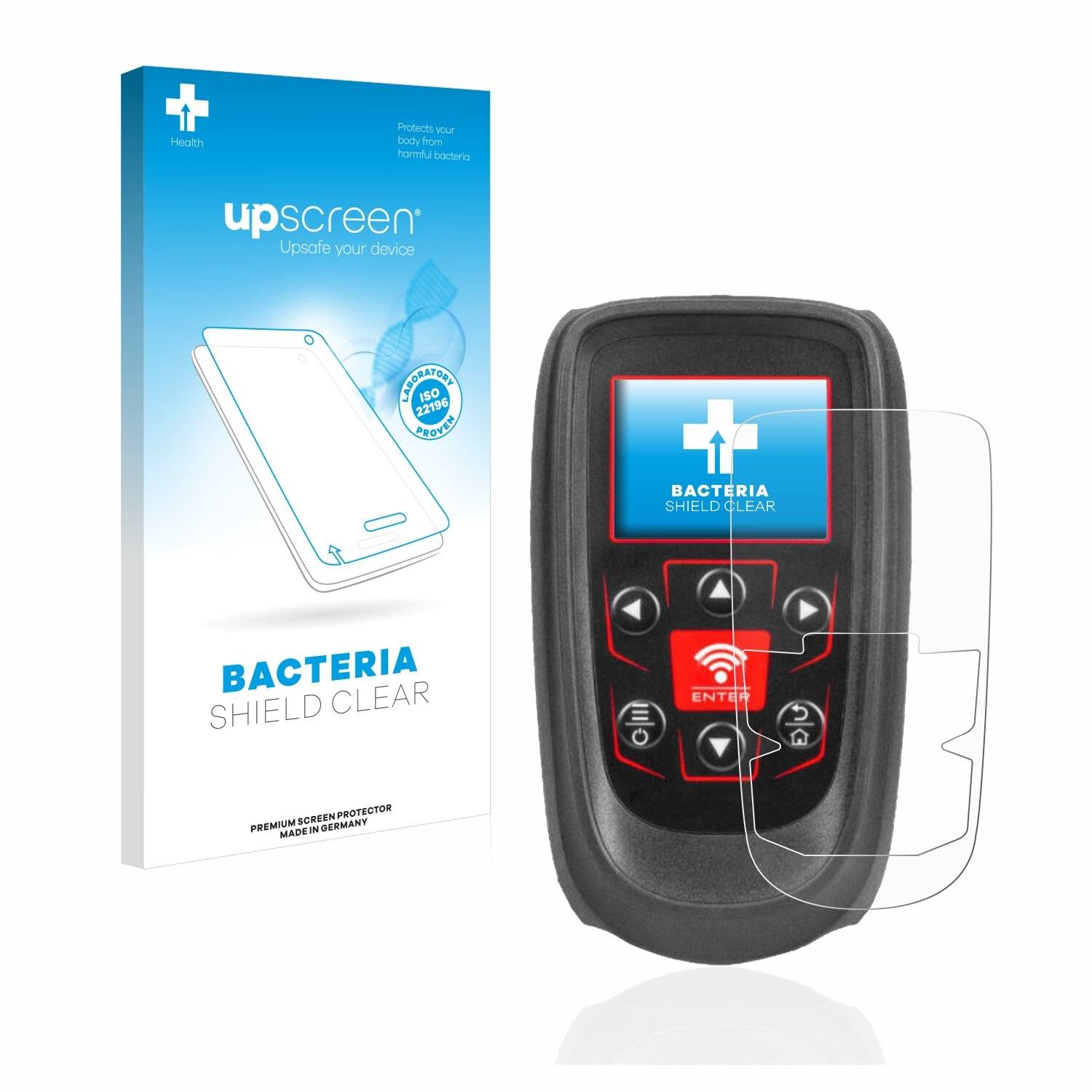 upscreen Bacteria Shield Clear Premium Antibakterielle Displayschutzfolie für Bartec TECH