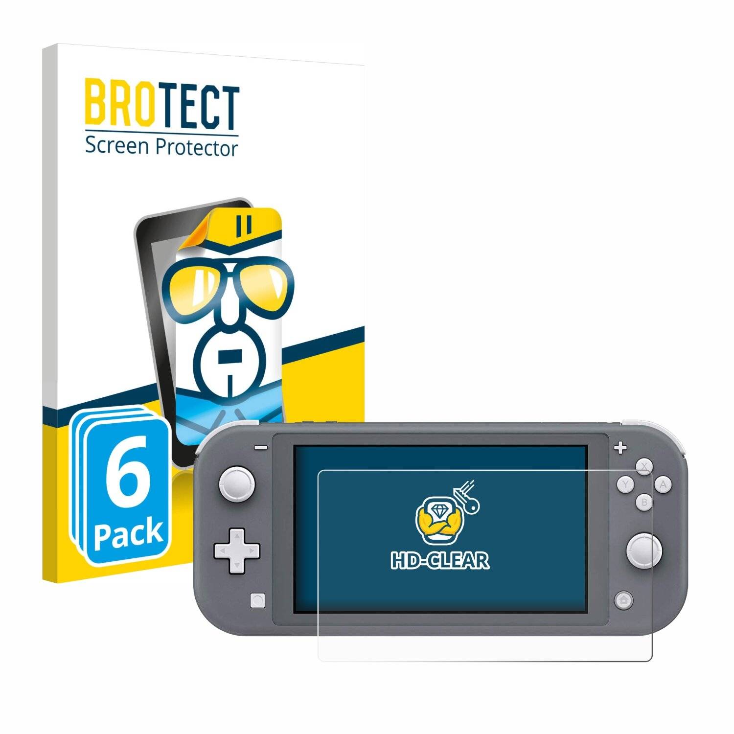 6x BROTECT HD-Clear Displayschutzfolie für Nintendo Switch