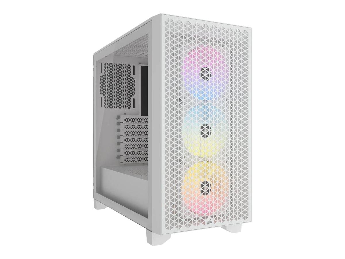 CORSAIR 3000D RGB AIRFLOW - Mid tower - E-ATX - Seitenteil mit Fenster (gehärtetes Glas)