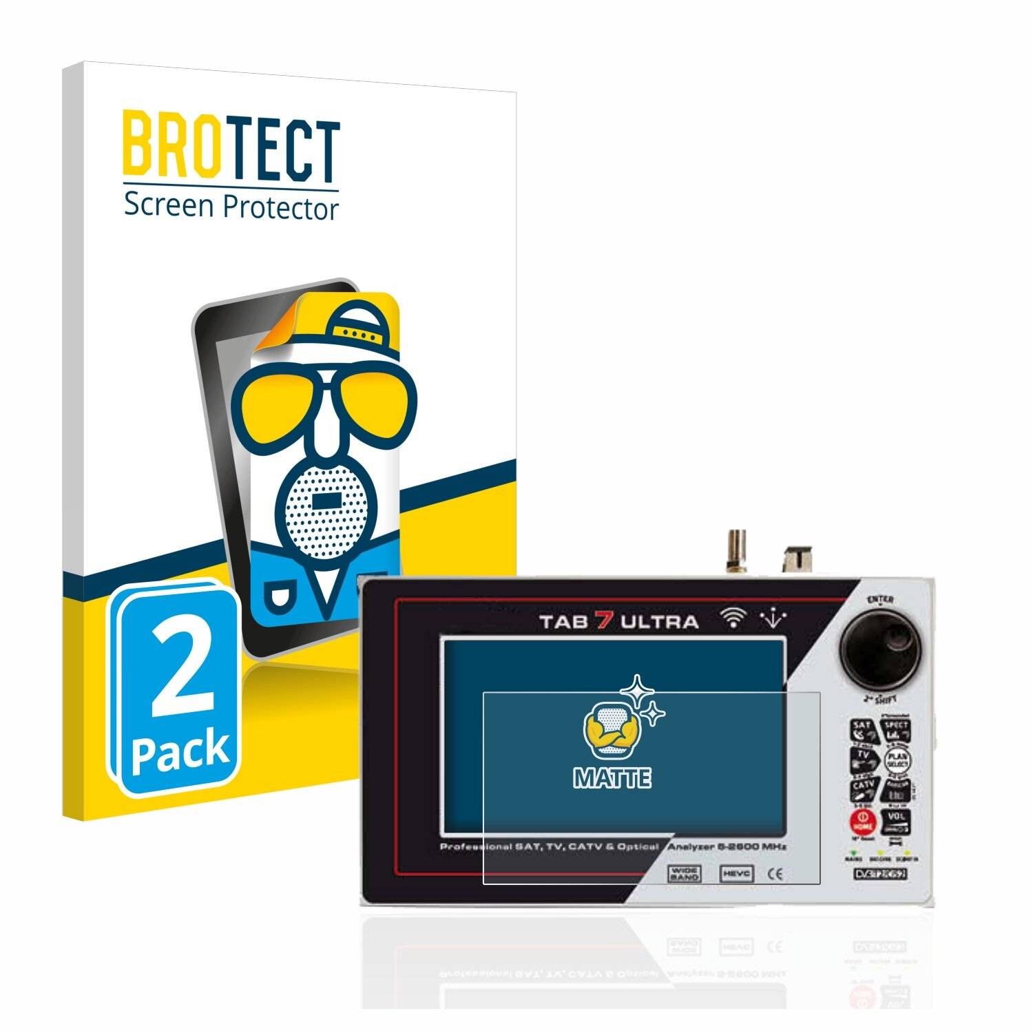 2x BROTECT Matte Displayschutzfolie für Rover TAB 7 ULTRA - Entspiegelt,