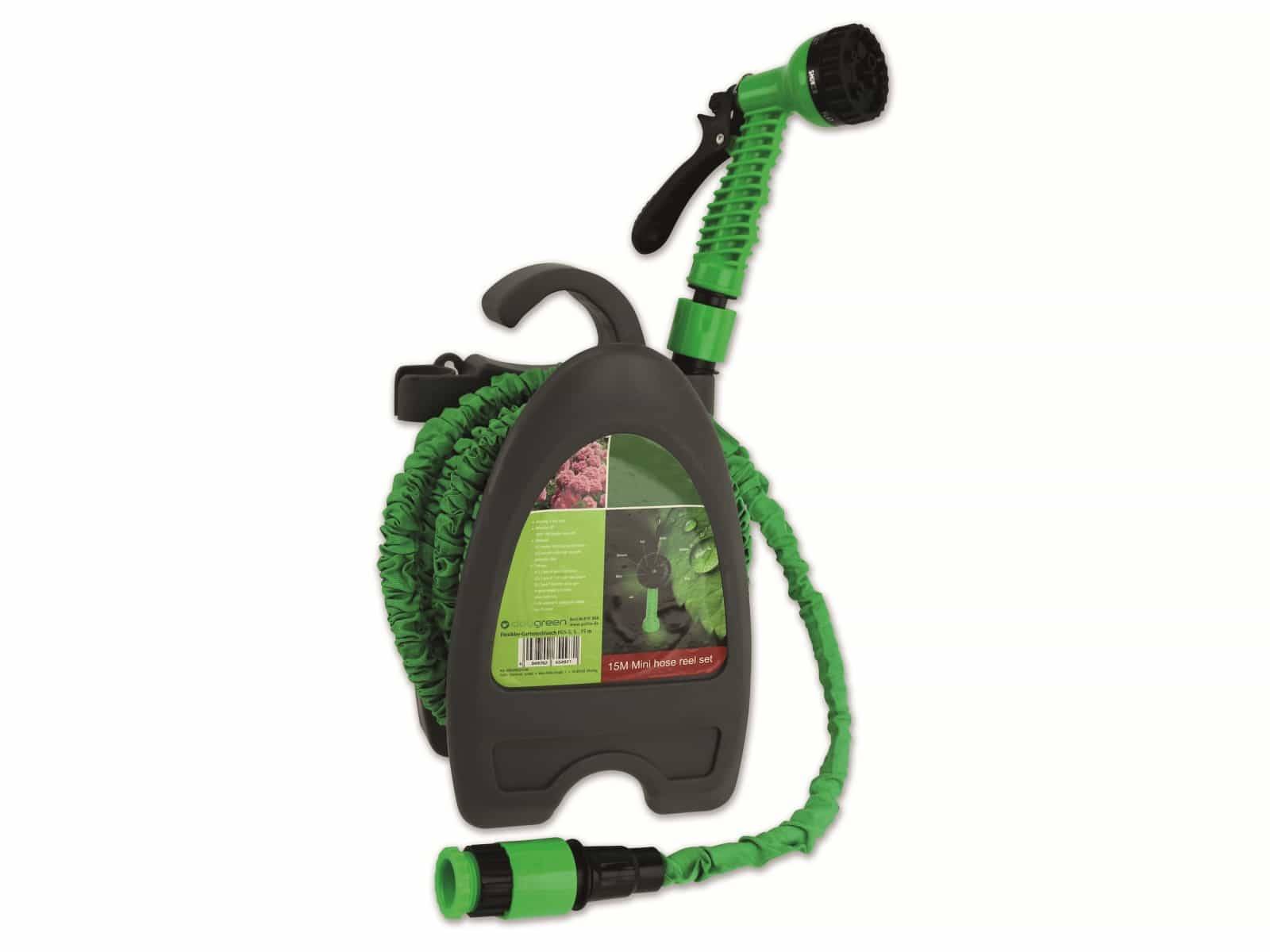 DAYGREEN Flexibles-Gartenschlauch-Set FGS-5-Set, 5/15 m, inkl. Brause