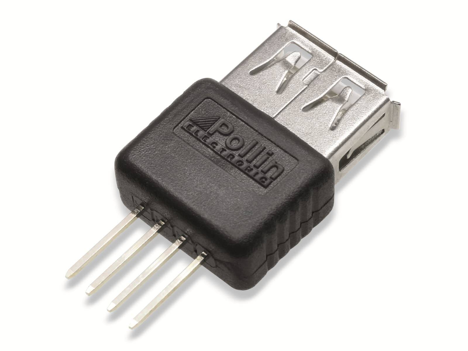 Steckverbinder, USB A, Printmontage, Buchse