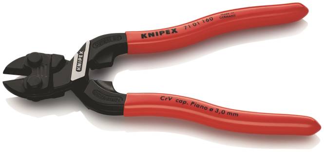 Knipex Kompakt-Bolzenschneider CoBolt gerade 160mm 7101160 Install.Baumaterial Werkzeug Messgeräte