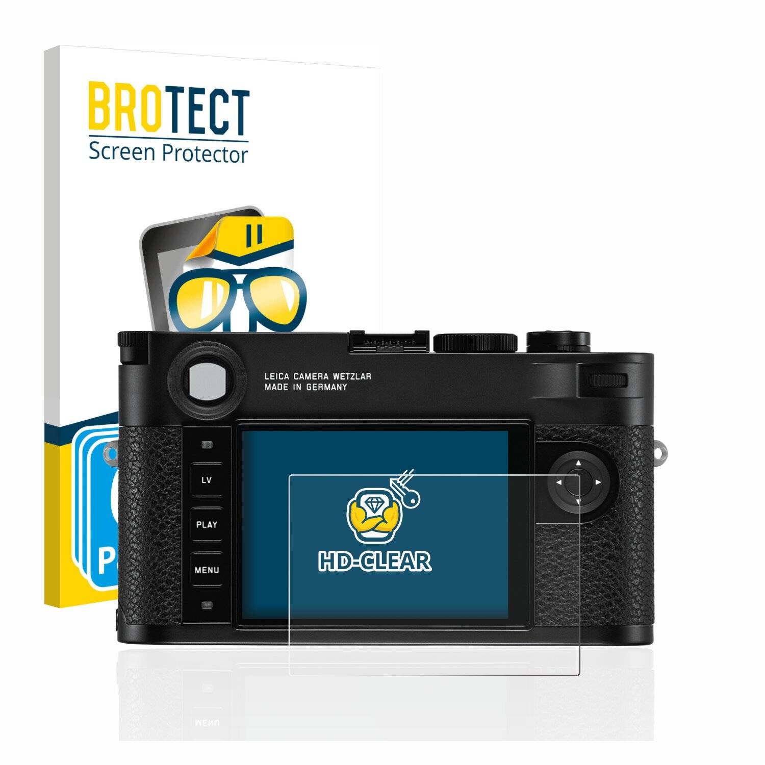 6x BROTECT HD-Clear Displayschutzfolie für Leica