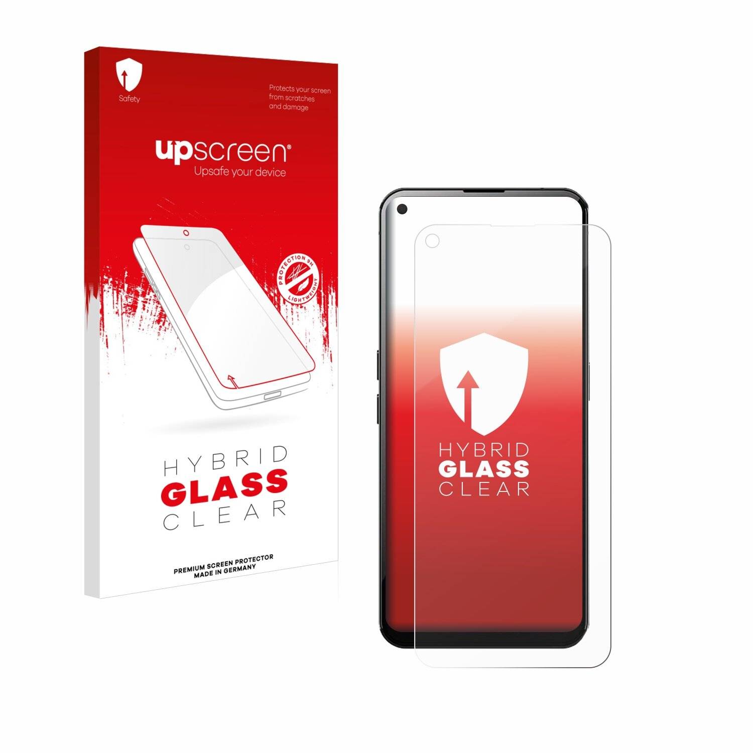 upscreen Hybrid Glass Clear Premium Schutzglas Folie für Unihertz