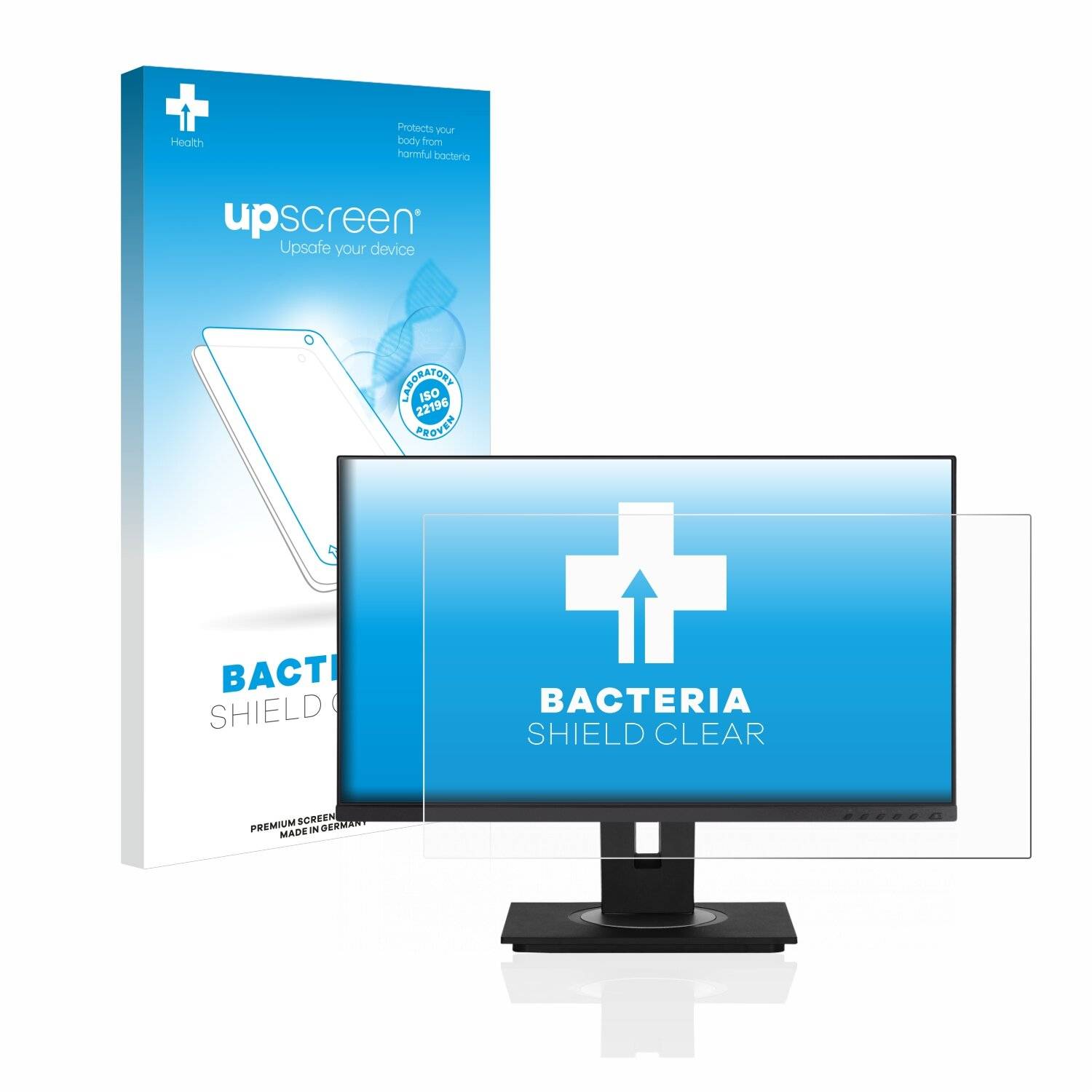 upscreen Bacteria Shield Clear Premium Antibakterielle Displayschutzfolie für ViewSonic