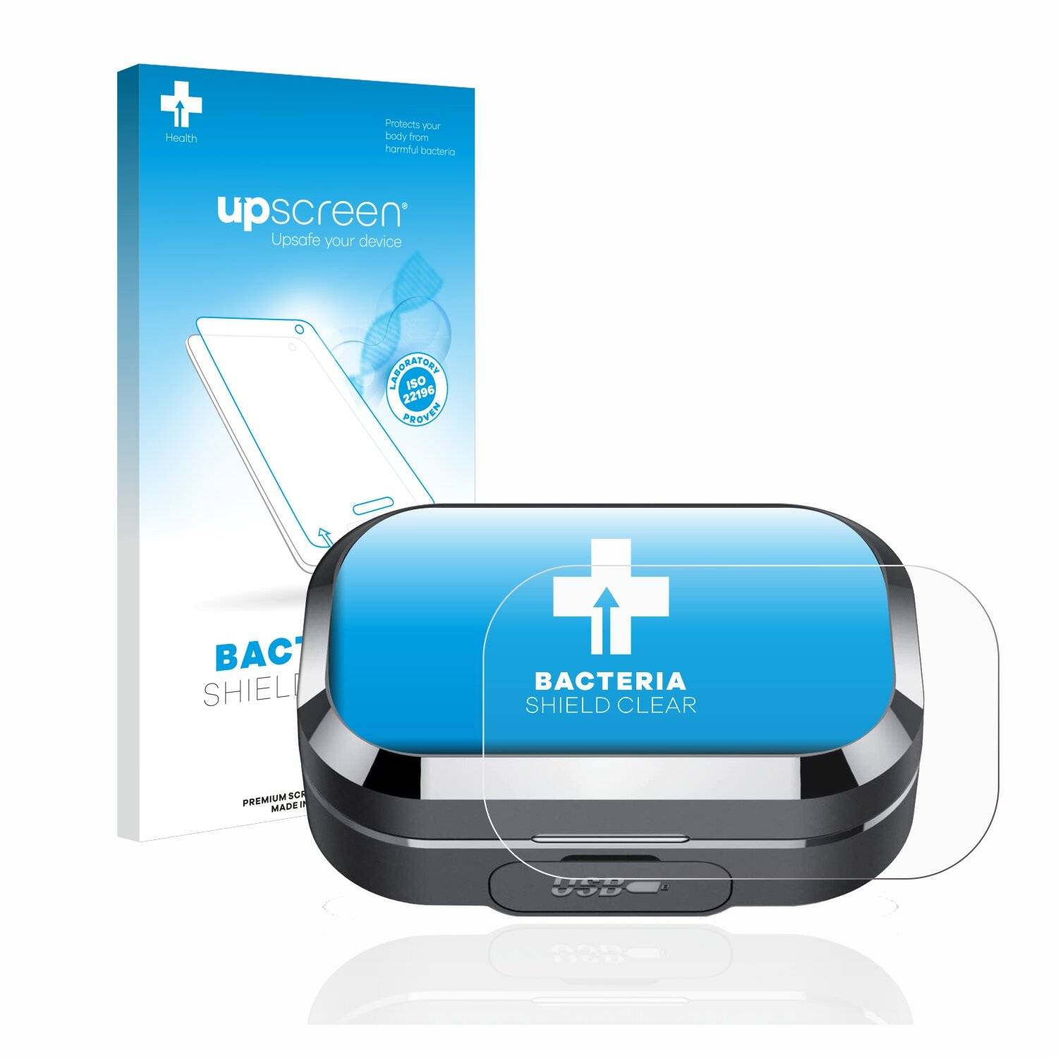 upscreen Bacteria Shield Clear Premium Antibakterielle Displayschutzfolie für KT1 Q25 True