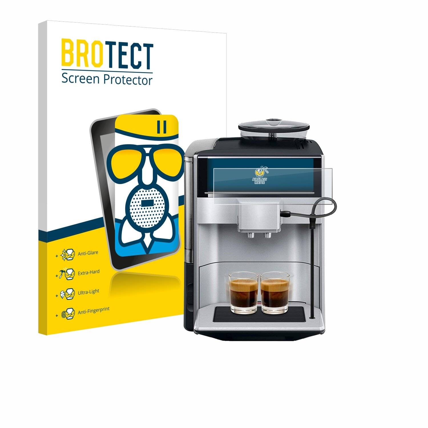 BROTECT AirGlass Matte Schutzglas Folie für Siemens EQ.6 plus