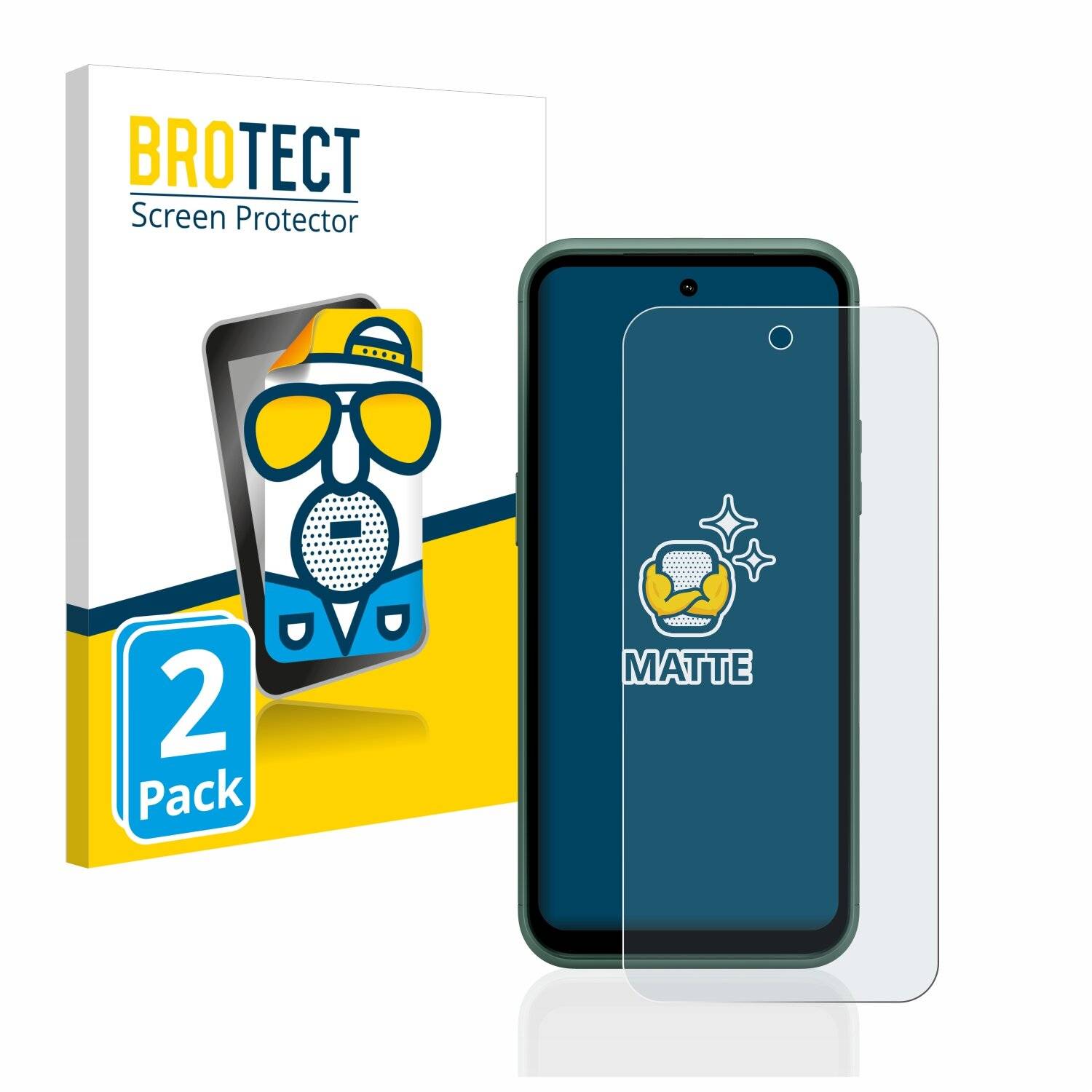 2x BROTECT Matte Displayschutzfolie für Nokia XR21 - Entspiegelt,