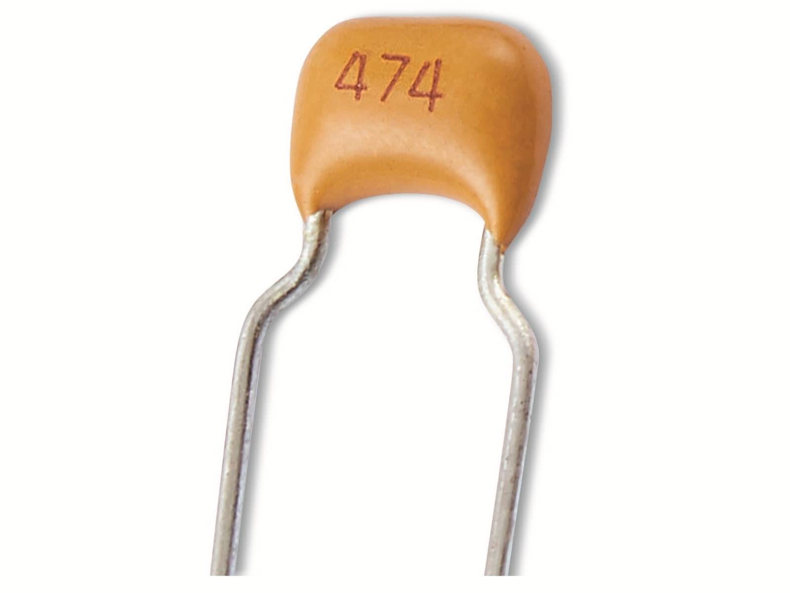 SUNTAN Kerko, Vielschicht, TS170R1H474MSBFB0R, 470nF, 50V, RM: 5.08, radial, ±20%