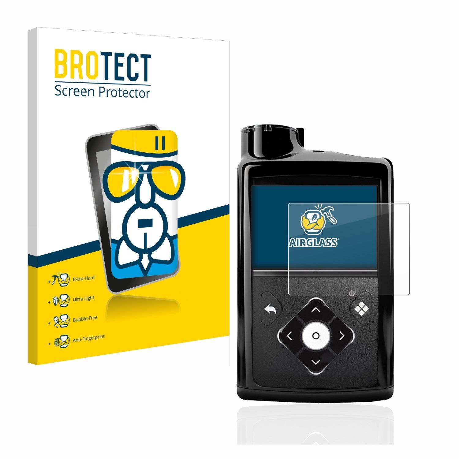 BROTECT AirGlass Schutzglas Folie für Medtronic Minimed