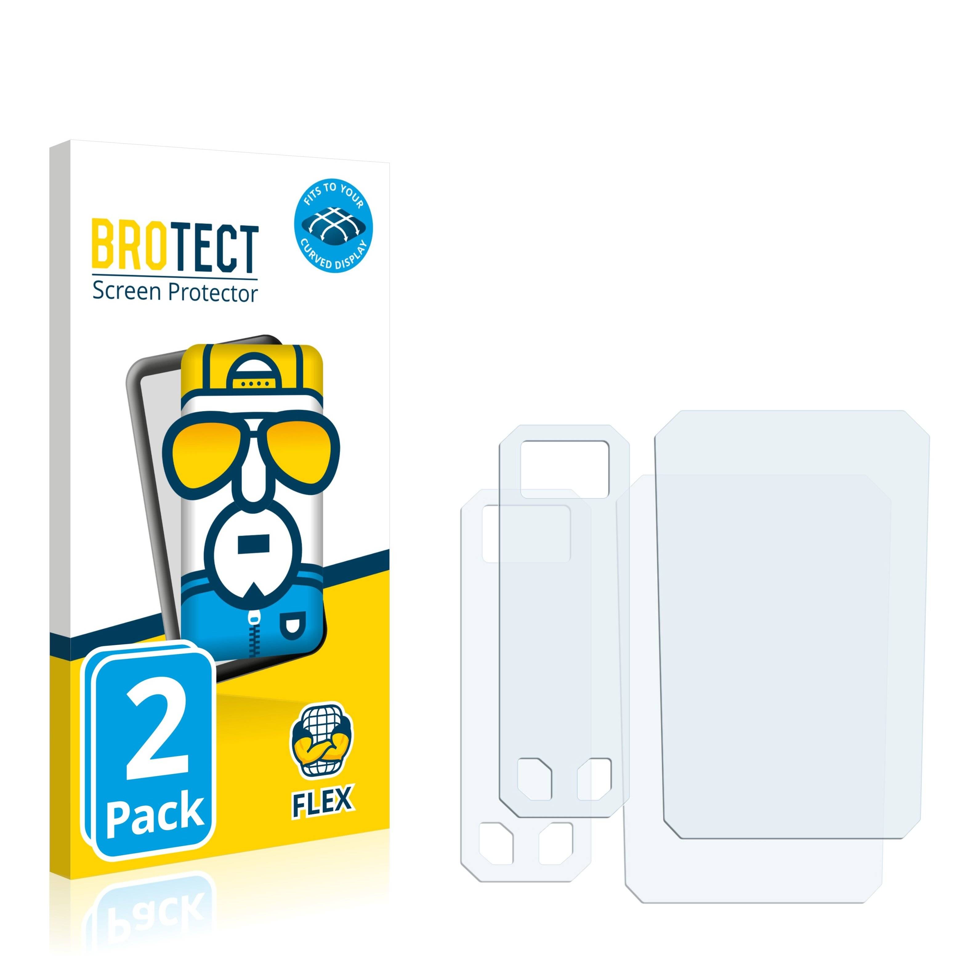 2x BROTECT Flex Full-Cover Displayschutzfolie für Freemax Maxus Solo 100w
